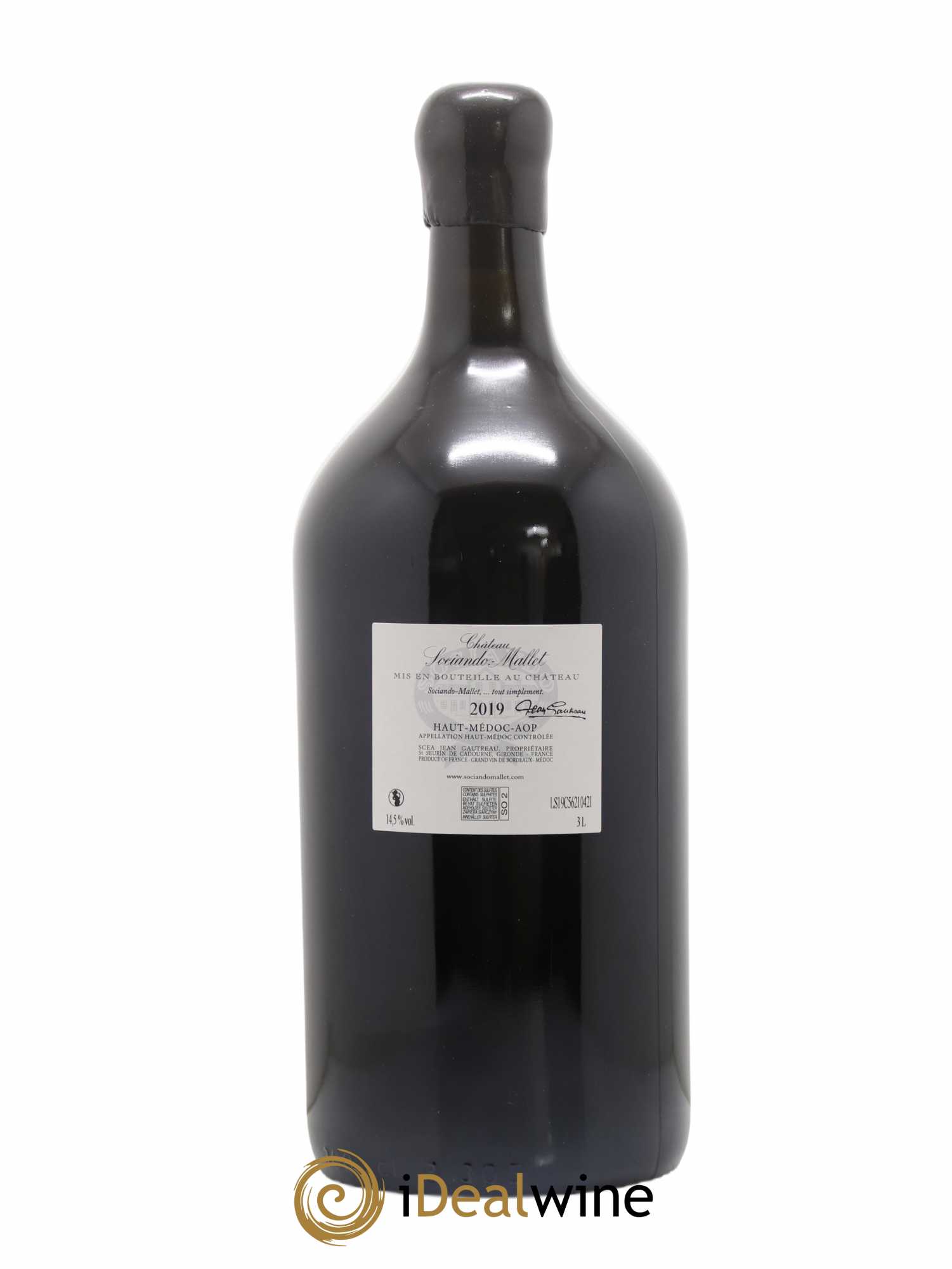 Château Sociando Mallet  2019 - Lot of 1 double magnum - 2