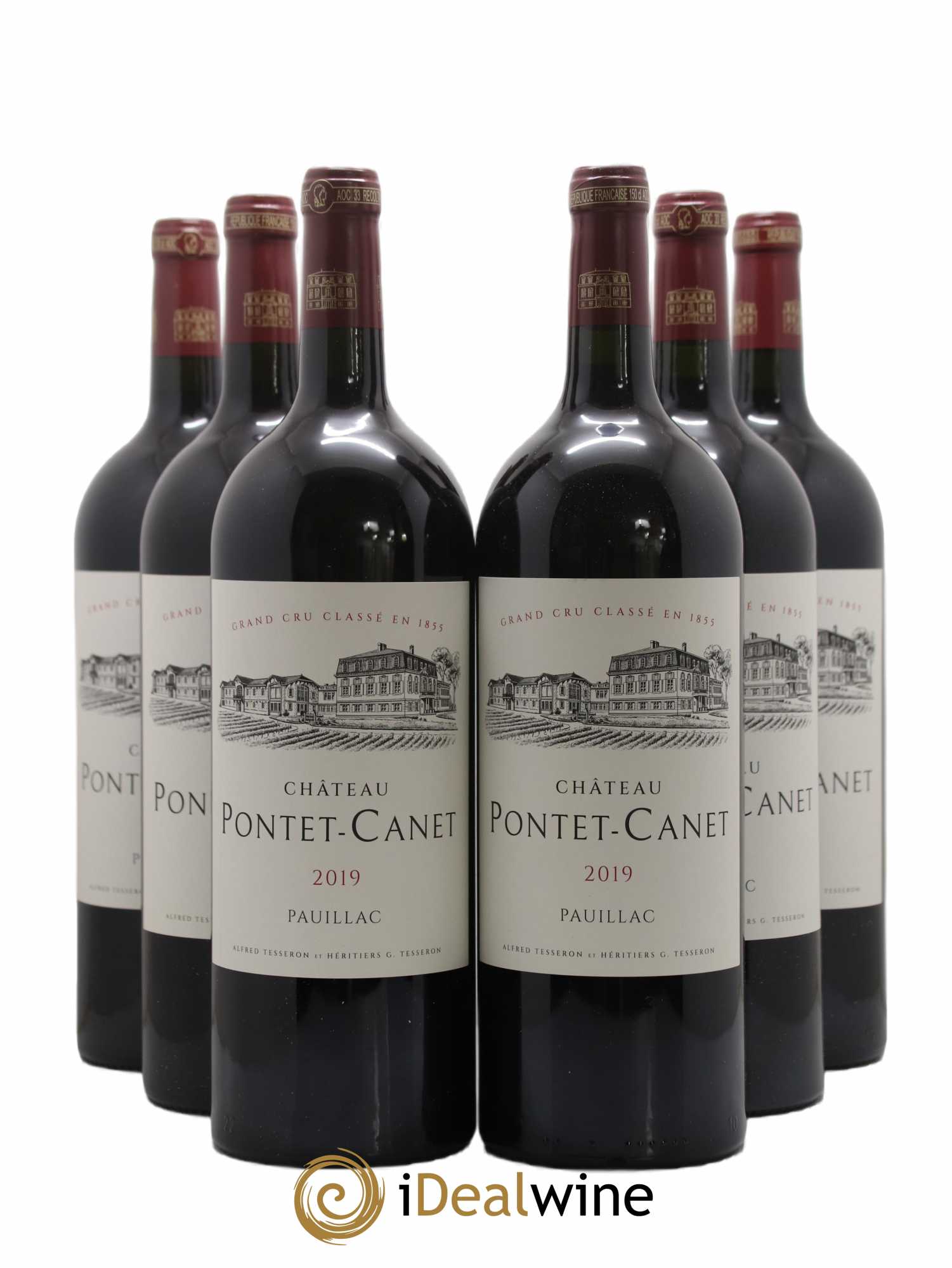 Château Pontet Canet 5ème Grand Cru Classé 2019 - Lot de 6 magnums - 0