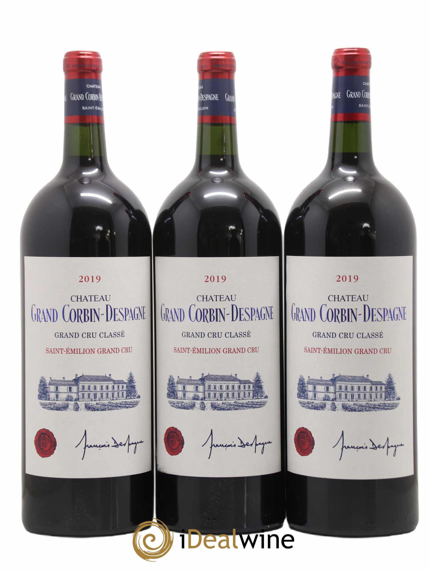 Château Grand Corbin Despagne Grand Cru Classé 2019 - Lot de 6 magnums - 1