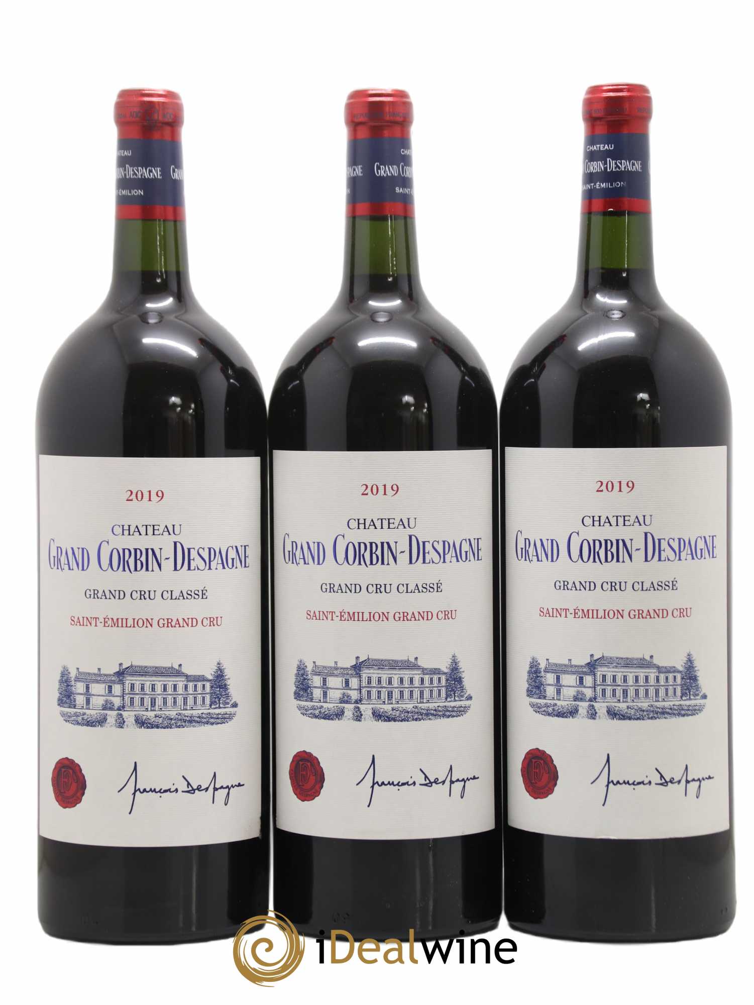 Château Grand Corbin Despagne Grand Cru Classé 2019 - Lot de 6 magnums - 2