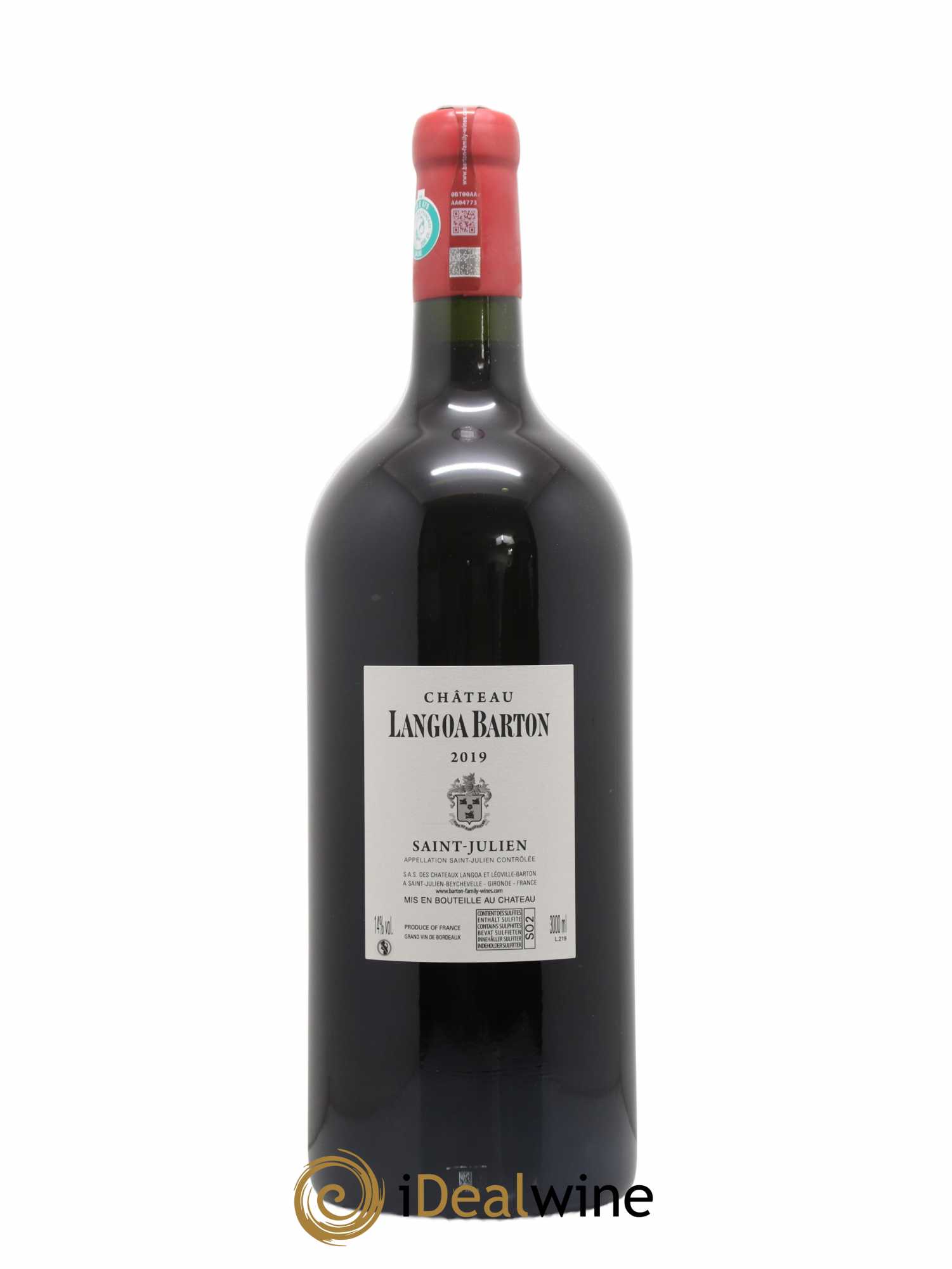 Château Langoa Barton 3ème Grand Cru Classé 2019 - Lot de 1 double magnum - 2