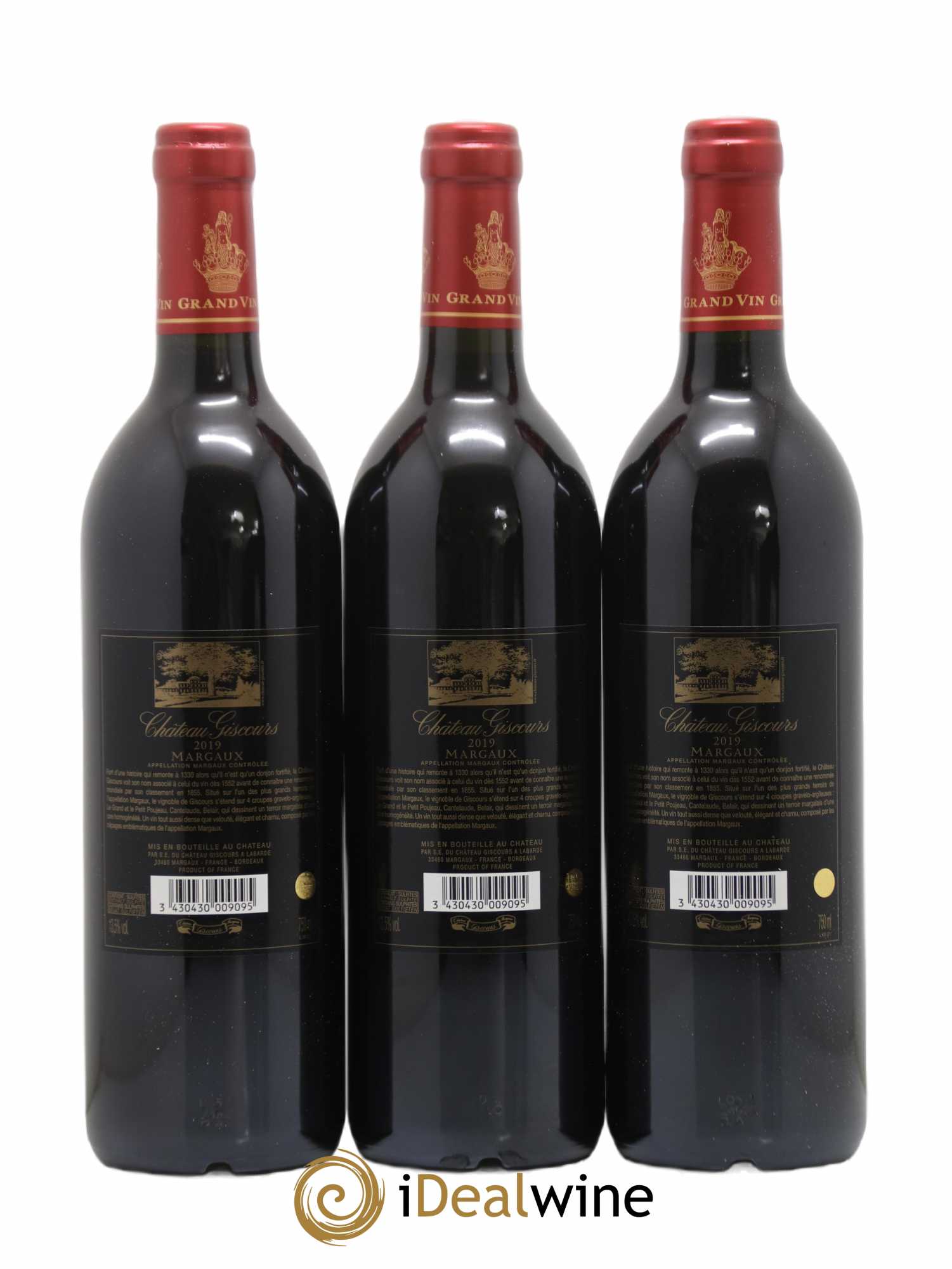 Château Giscours 3ème Grand Cru Classé  2019 - Lot de 12 bouteilles - 8
