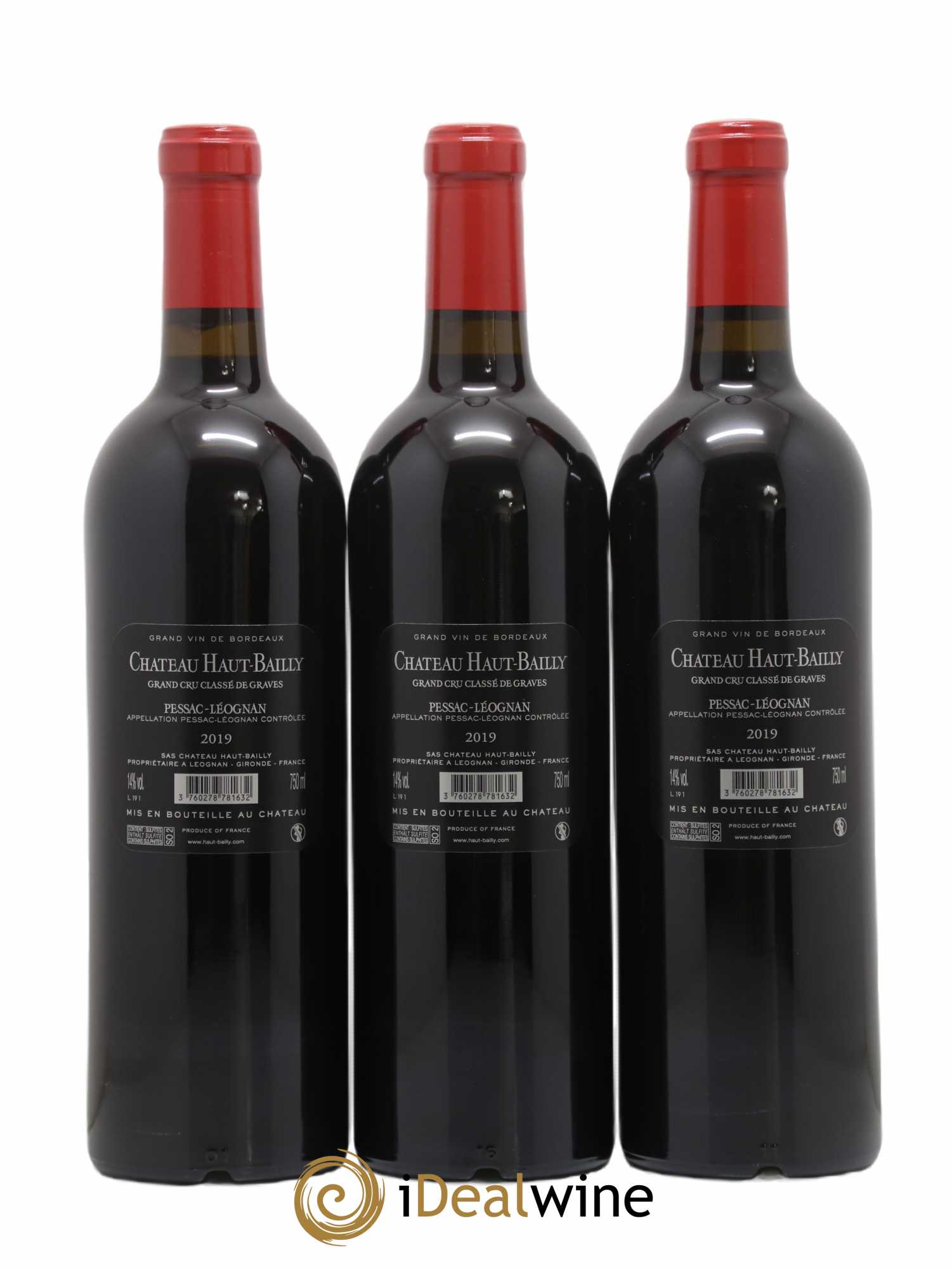 Château Haut-Bailly Cru Classé de Graves 2019 - Lot de 6 bouteilles - 4