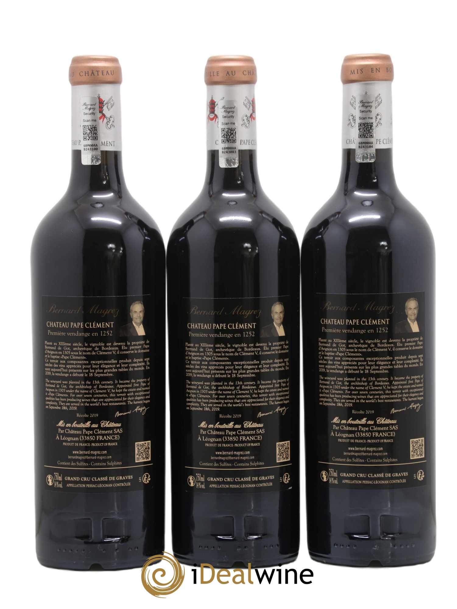 Château Pape Clément Cru Classé de Graves  2019 - Lot de 6 bouteilles - 2