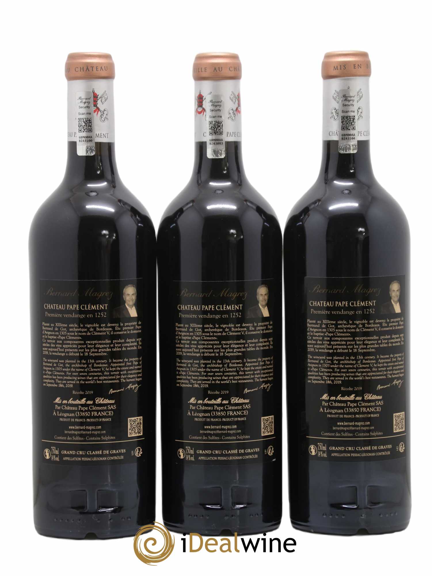 Château Pape Clément Cru Classé de Graves  2019 - Lot de 6 bouteilles - 4