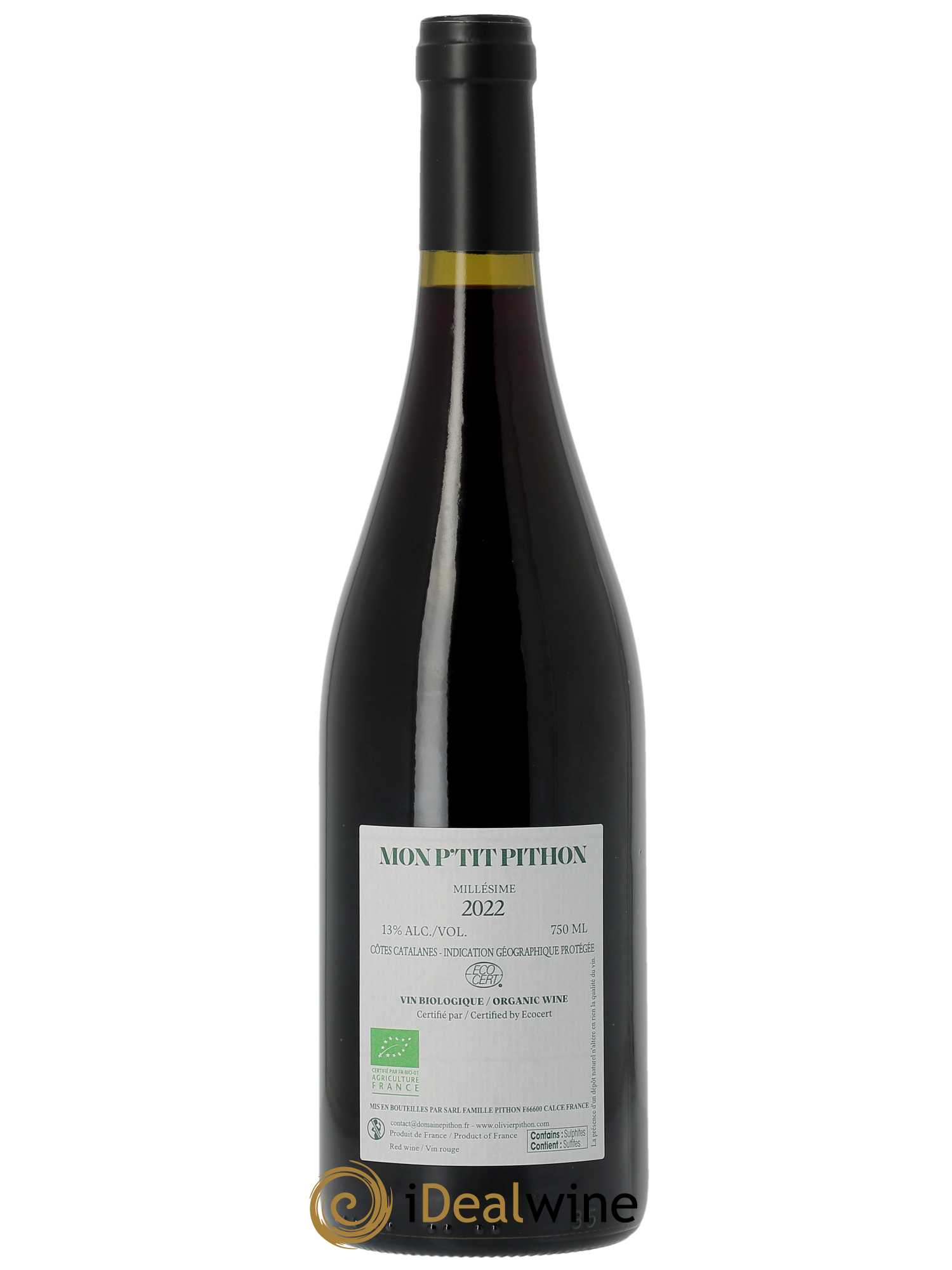 Côtes Catalanes Olivier Pithon Mon P'tit Pithon 2022 - Lot of 1 bottle - 1