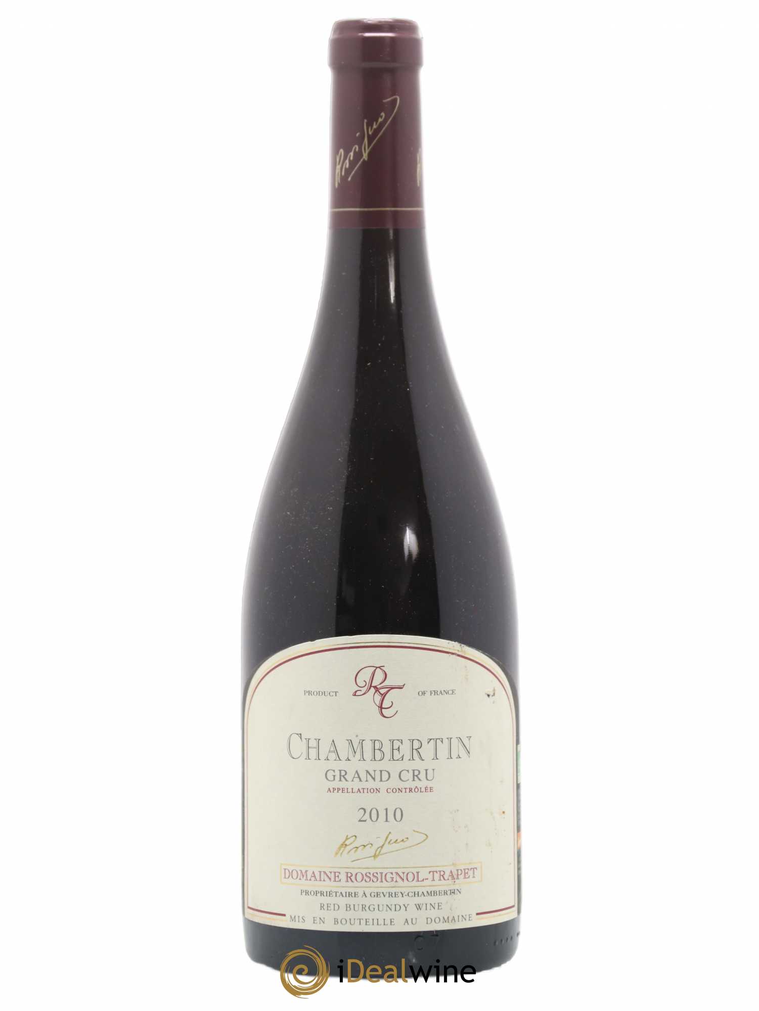 Chambertin Grand Cru Rossignol-Trapet (Domaine) (sans prix de réserve) 2010 - Lot de 1 bouteille - 0