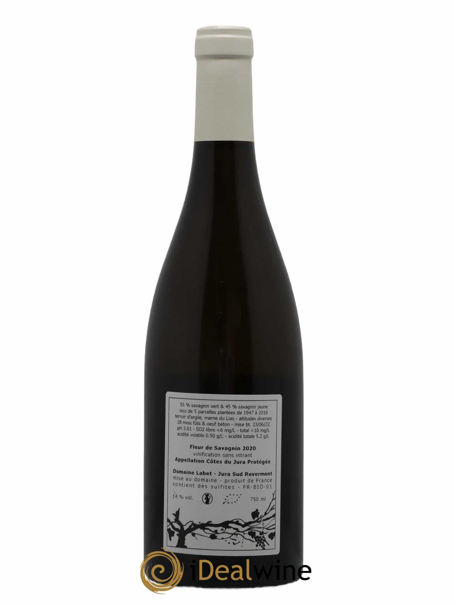 Côtes du Jura Fleur de Savagnin Romain - Julien - Charline Labet 2020 - Lot of 1 bottle - 1