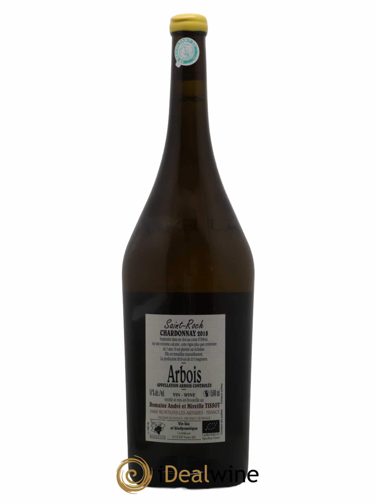 Arbois Chardonnay - Saint Roch Tissot 2018 - Lot de 1 magnum - 1