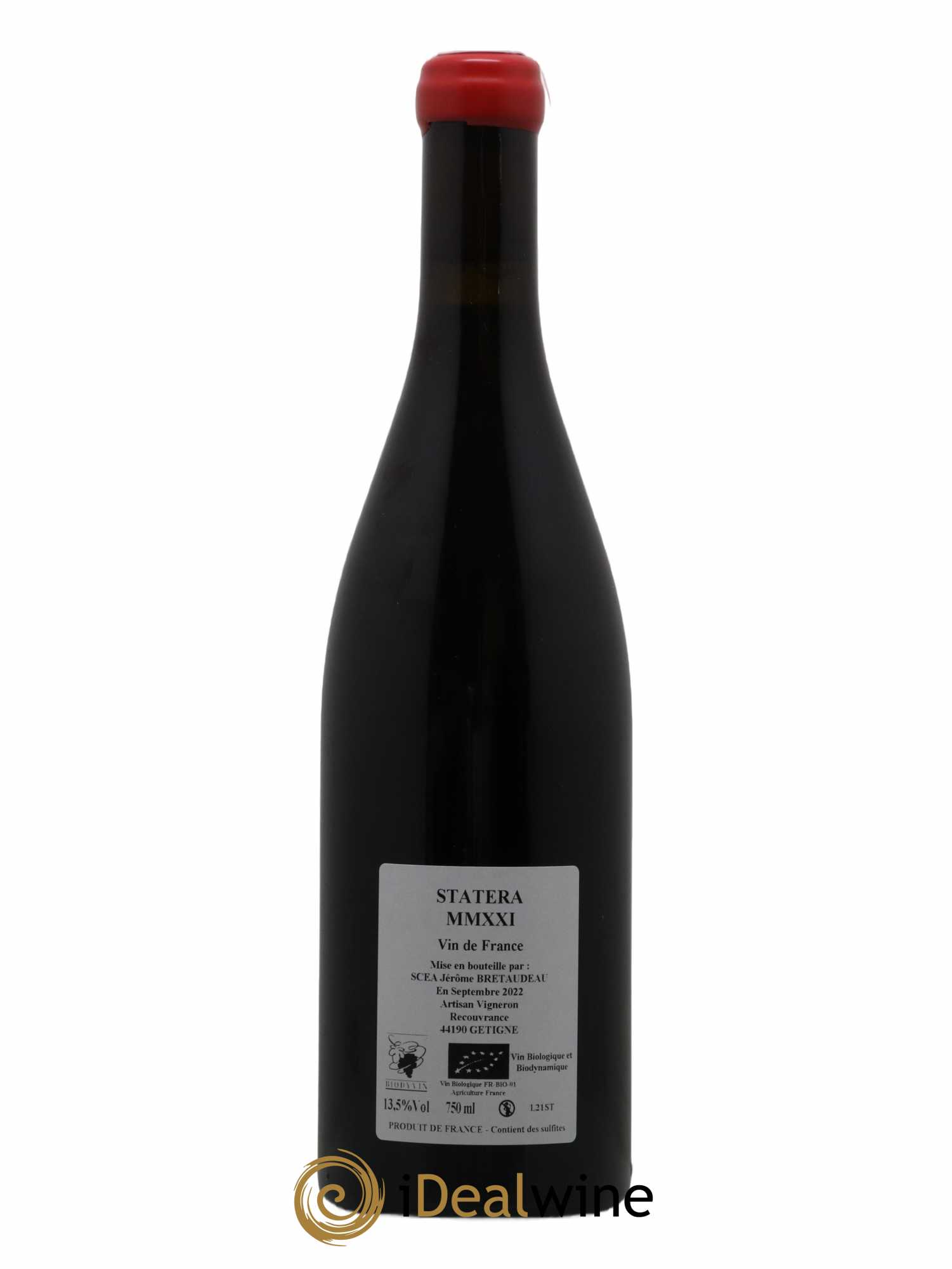 Vin de France Statera Jérôme Bretaudeau - Domaine de Bellevue  2021 - Lot de 1 bouteille - 1