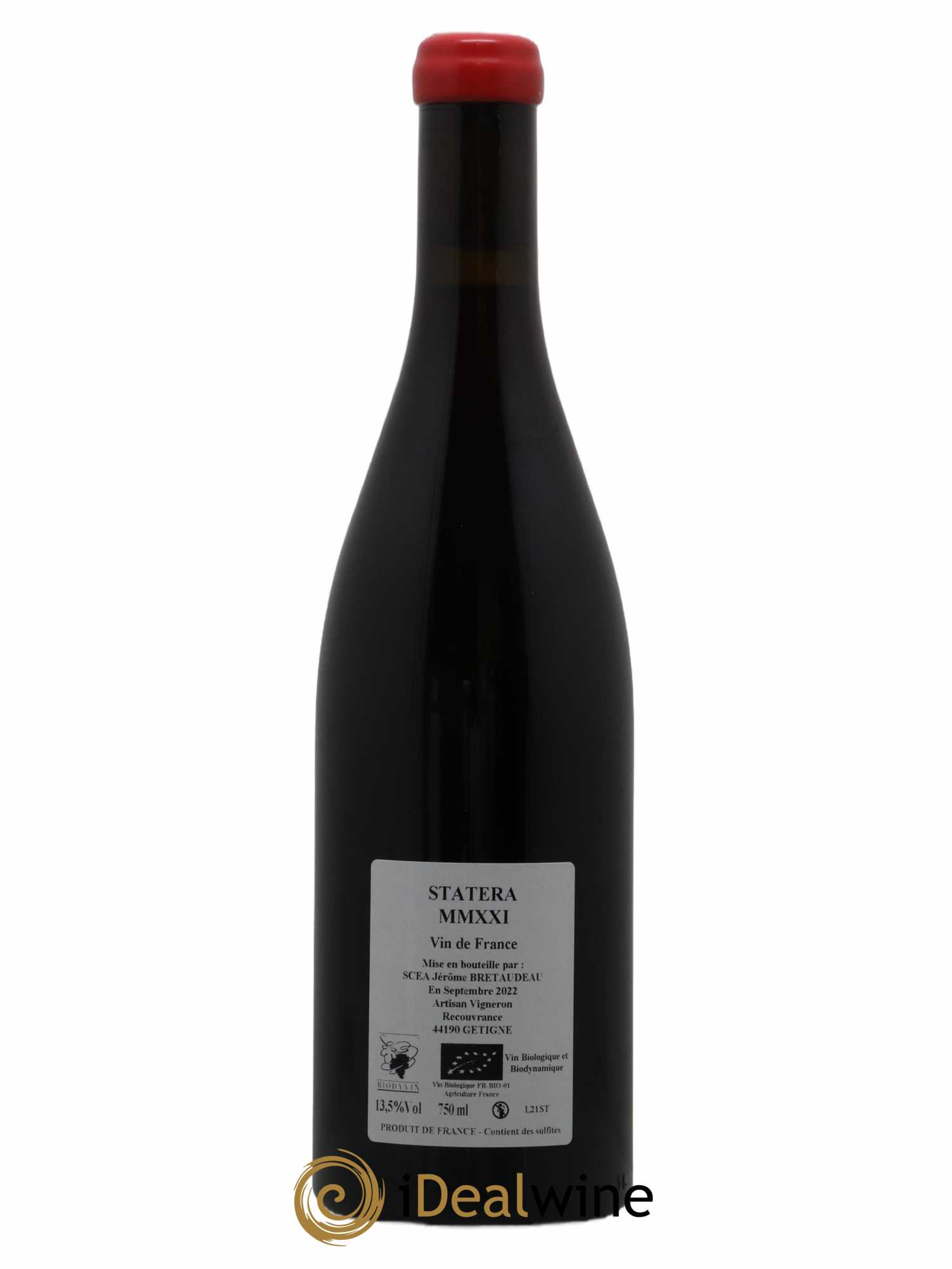 Vin de France Statera Jérôme Bretaudeau - Domaine de Bellevue  2021 - Lot of 1 bottle - 1