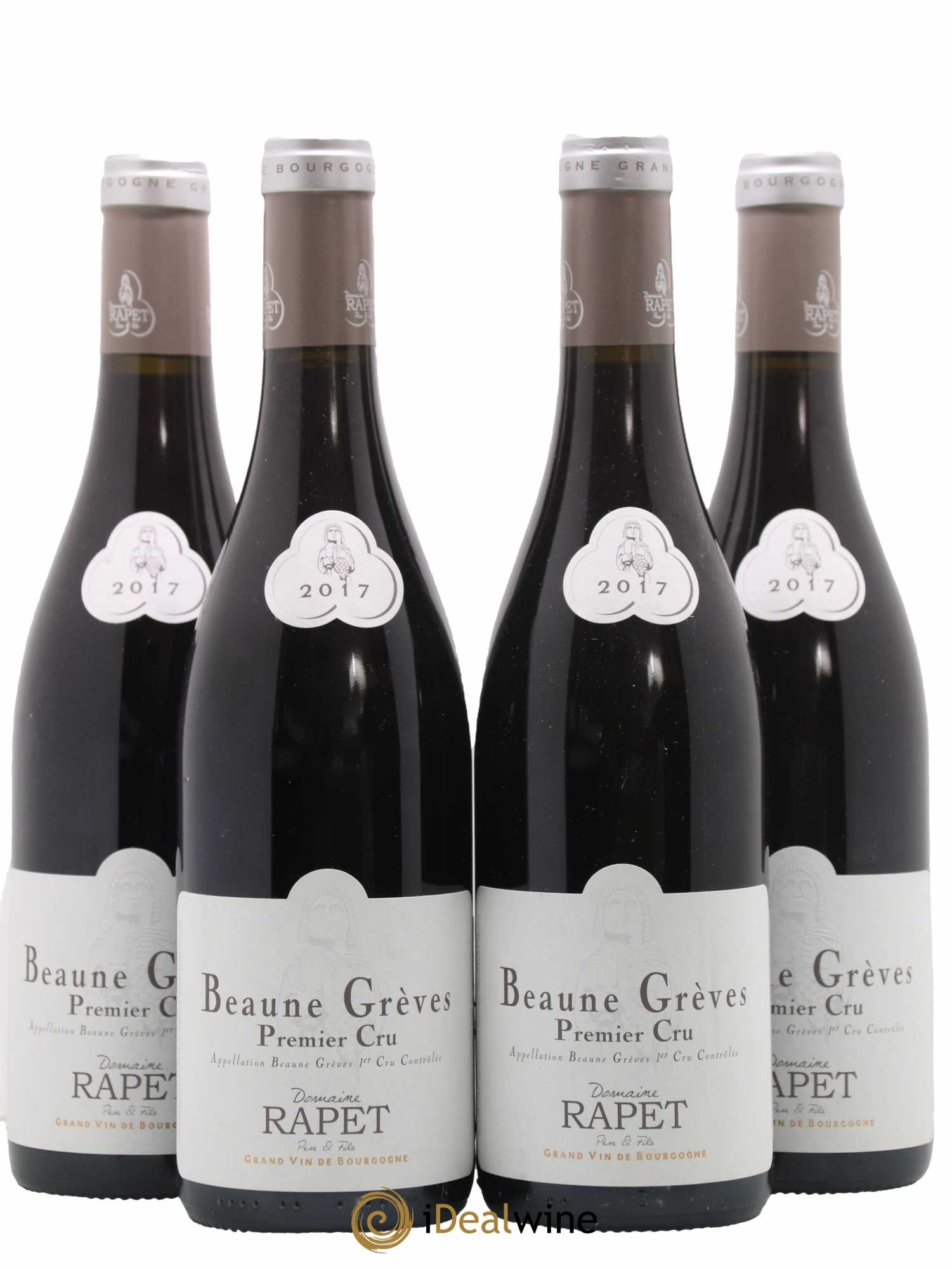 Beaune 1er Cru Grèves Rapet Père & Fils (sans prix de réserve) 2017 - Lot de 4 bouteilles - 0