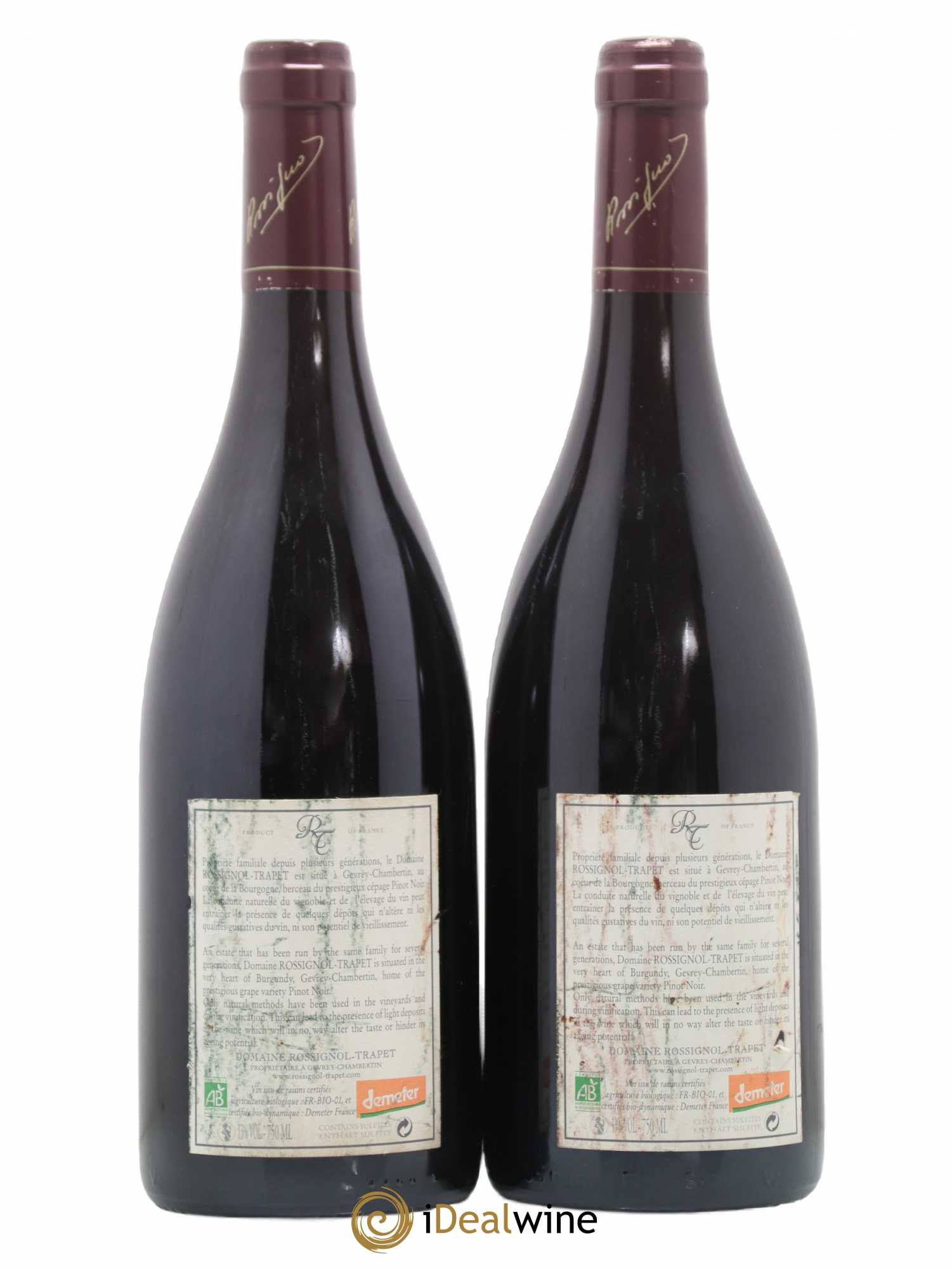 Chambertin Grand Cru Rossignol-Trapet (Domaine) 2009 - Lot de 2 bouteilles - 1