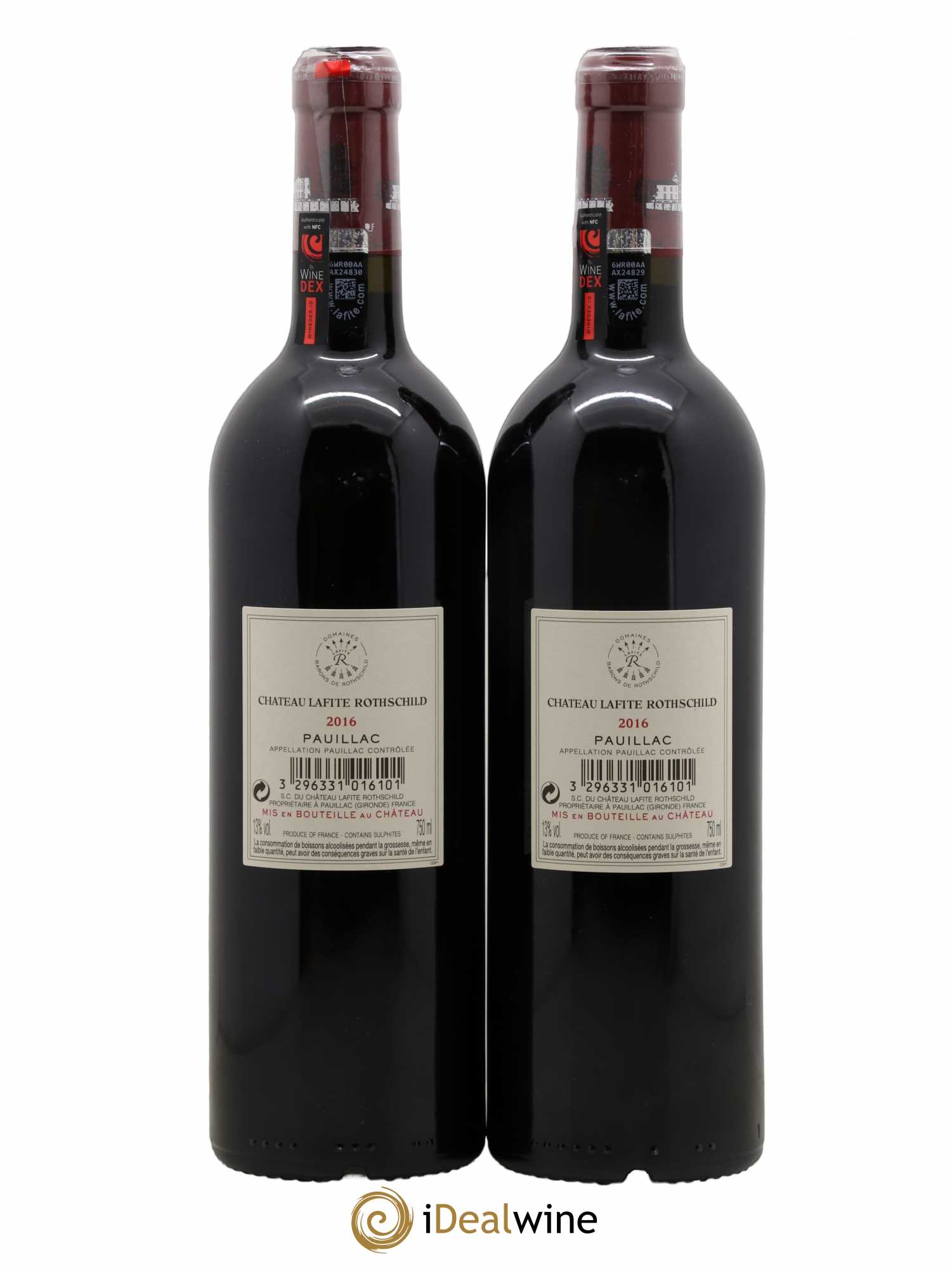 Château Lafite Rothschild 1er Grand Cru Classé 2016 - Lot de 2 bouteilles - 1