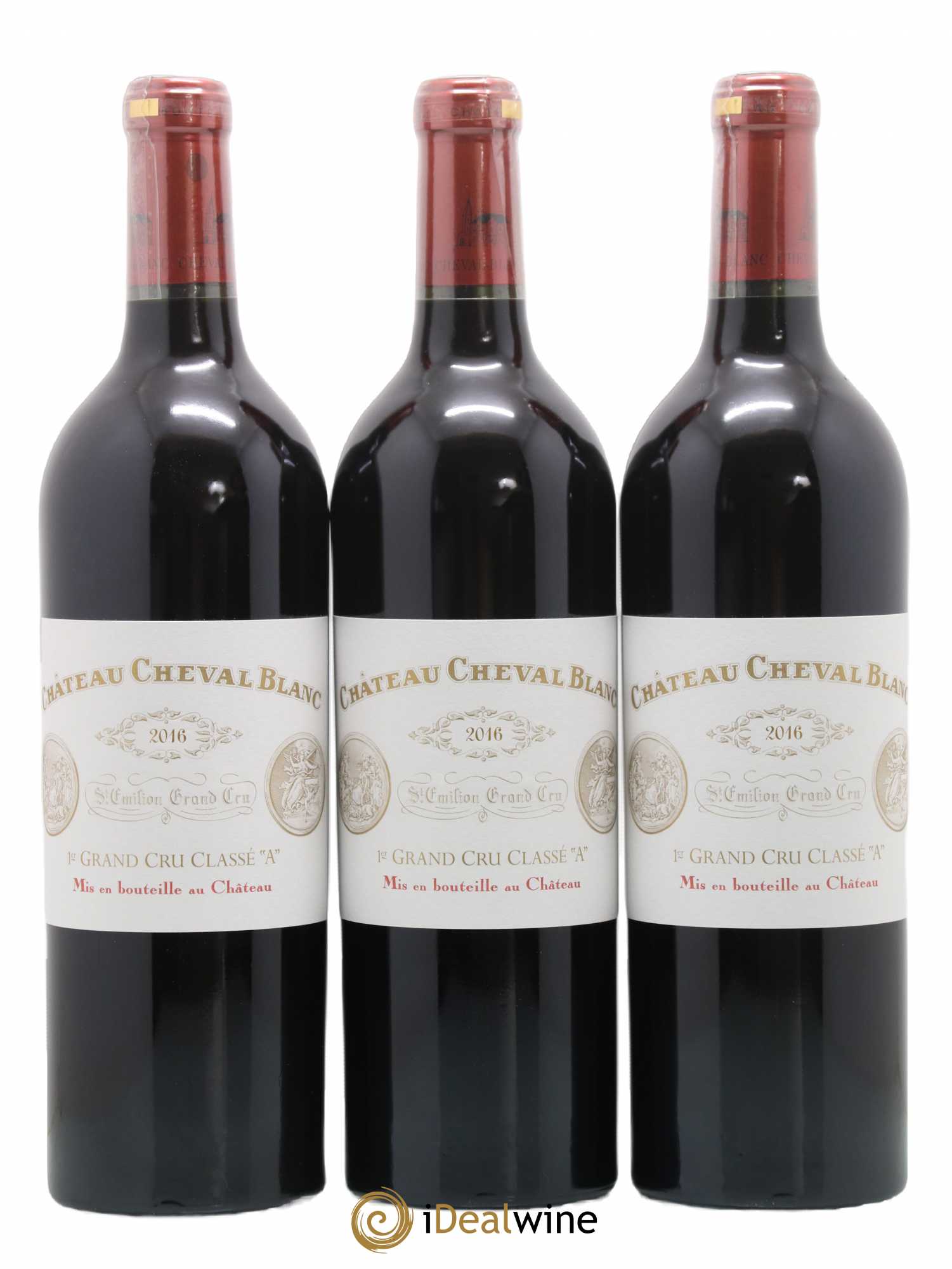 Château Cheval Blanc 1er Grand Cru Classé A 2016 - Lot de 3 bouteilles - 0