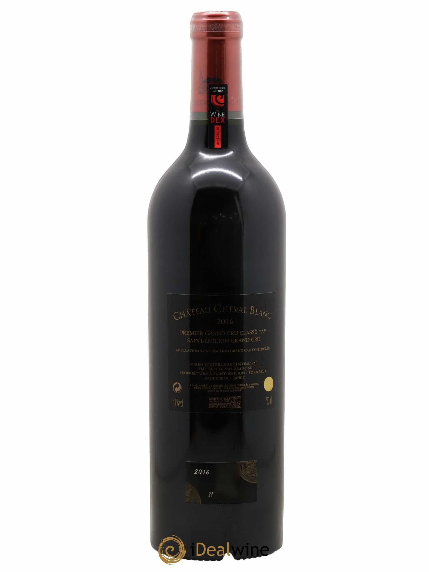 Château Cheval Blanc 1er Grand Cru Classé A 2016 - Lot de 1 bouteille - 1