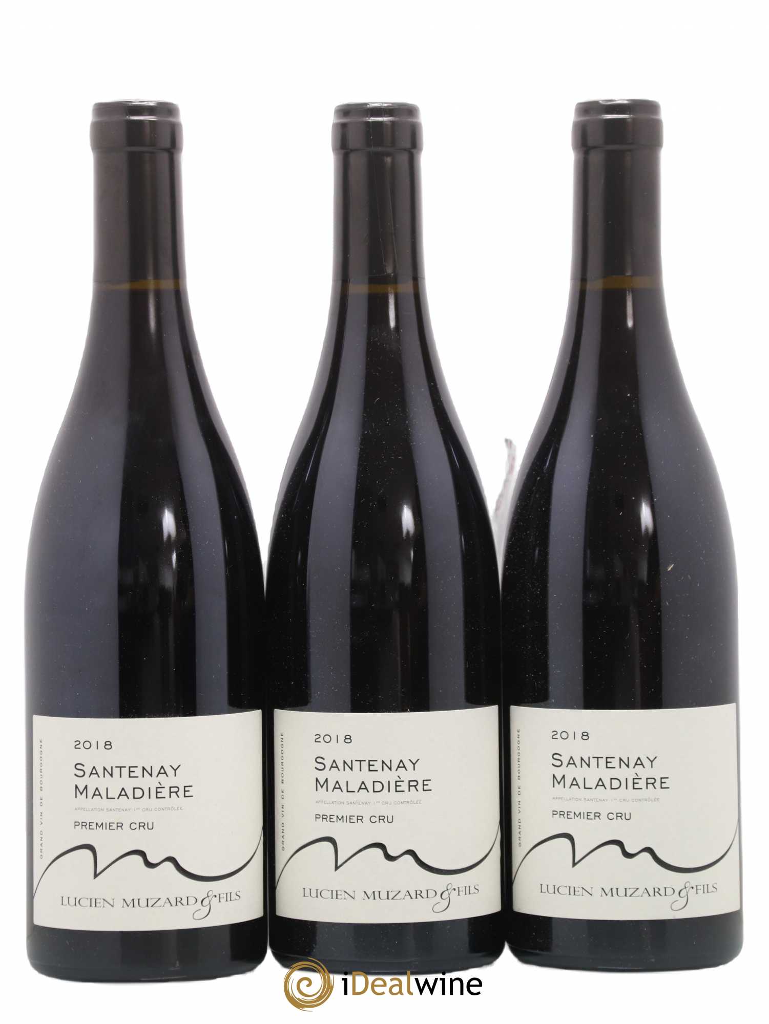Santenay 1er Cru Maladiere Lucien Muzard (sans prix de réserve) 2018 - Posten von 3 Flaschen - 0