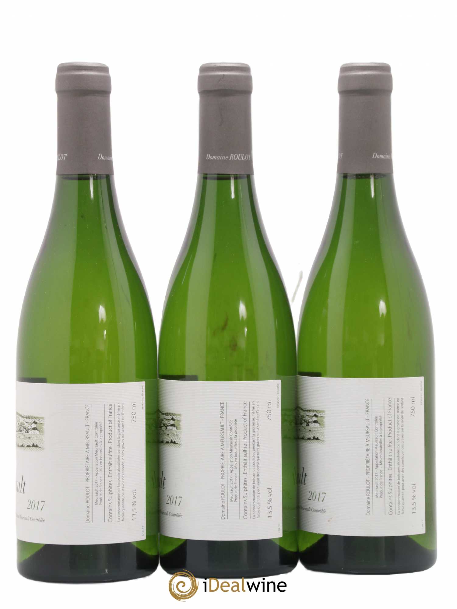 Meursault Roulot (Domaine) 2017 - Lot de 3 bouteilles - 1