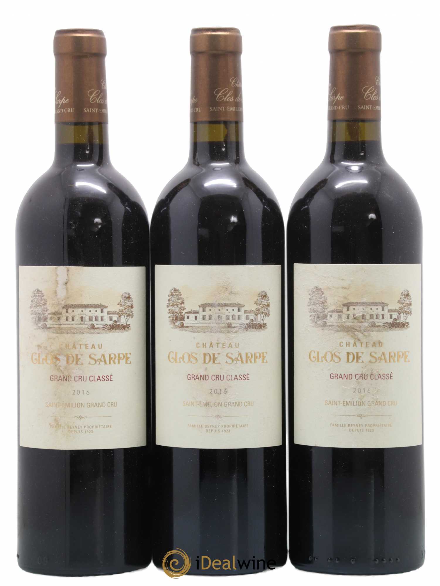 Clos de Sarpe Grand Cru Classé (sans prix de réserve) 2016 - Lot de 3 bouteilles - 0