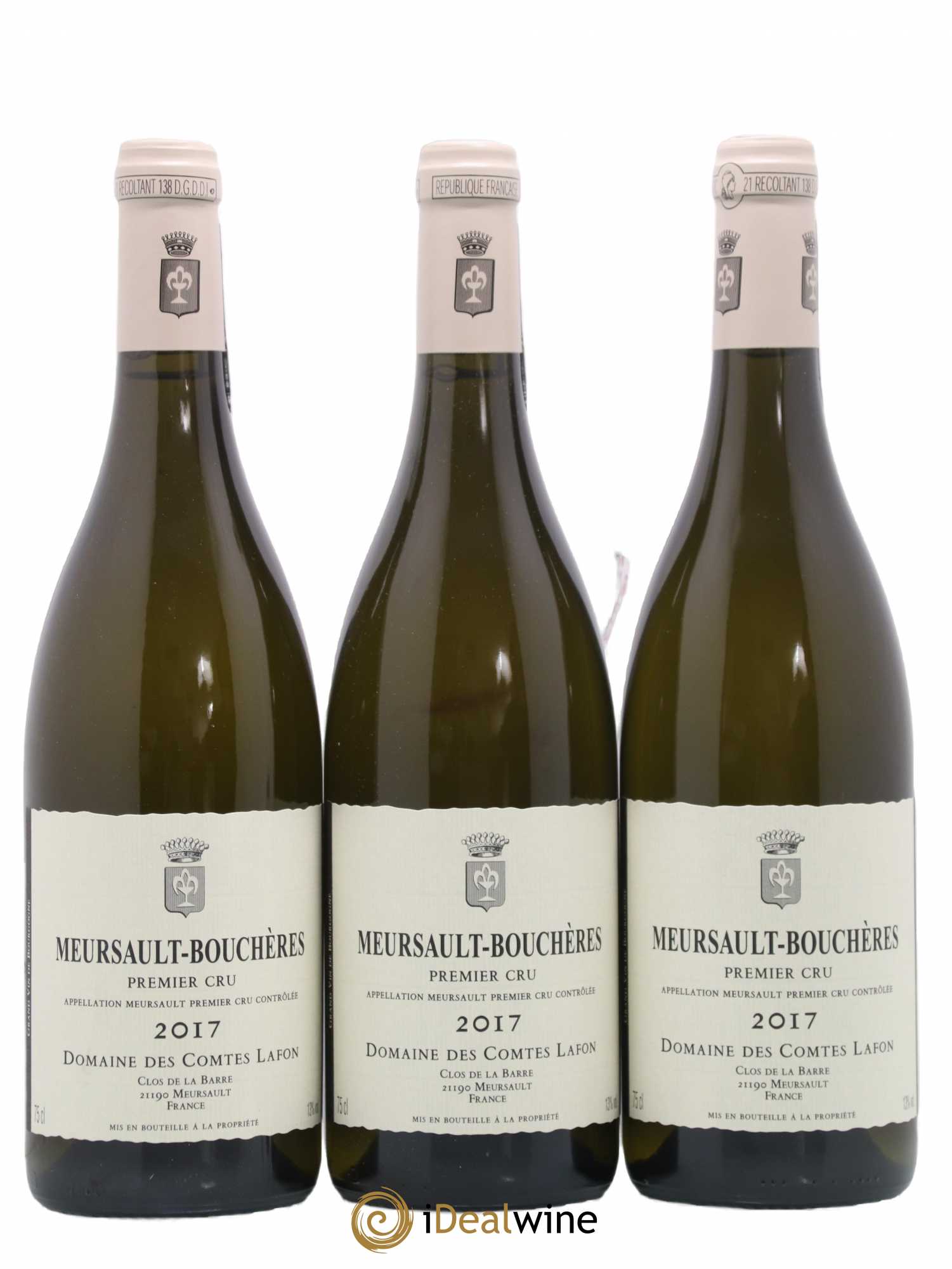 Meursault 1er Cru Bouchères Comtes Lafon (Domaine des) 2017 - Lot de 3 bouteilles - 0