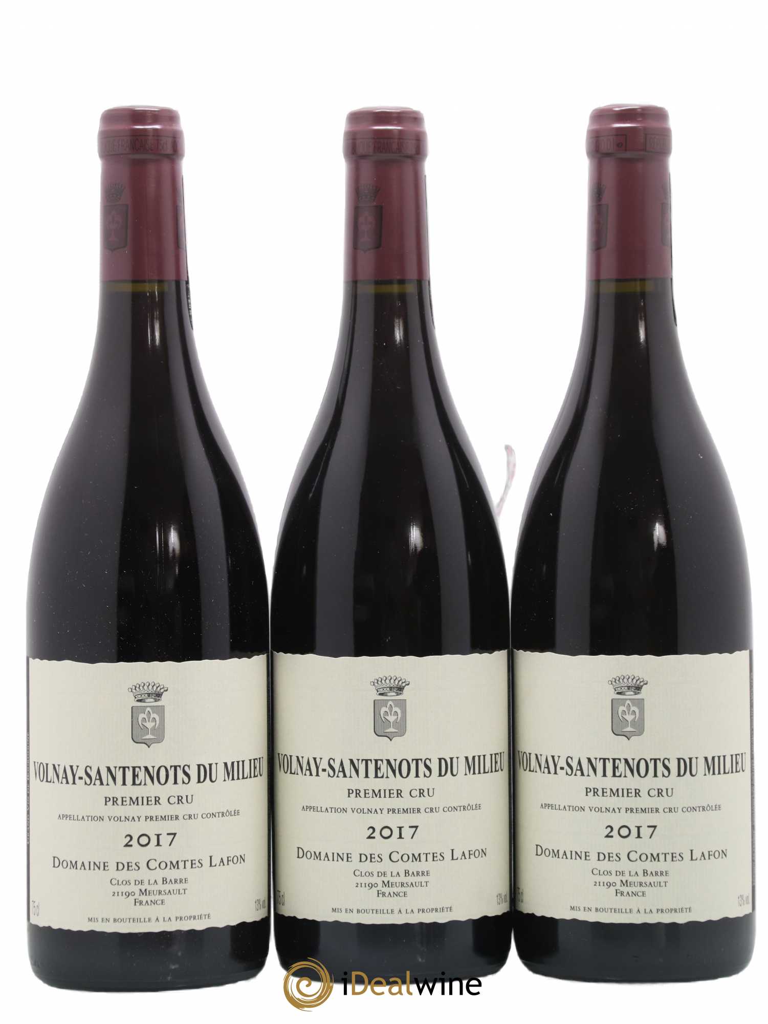 Volnay 1er Cru Santenots du Milieu Comtes Lafon (Domaine des) (sans prix de réserve) 2017 - Lot de 3 bouteilles - 0