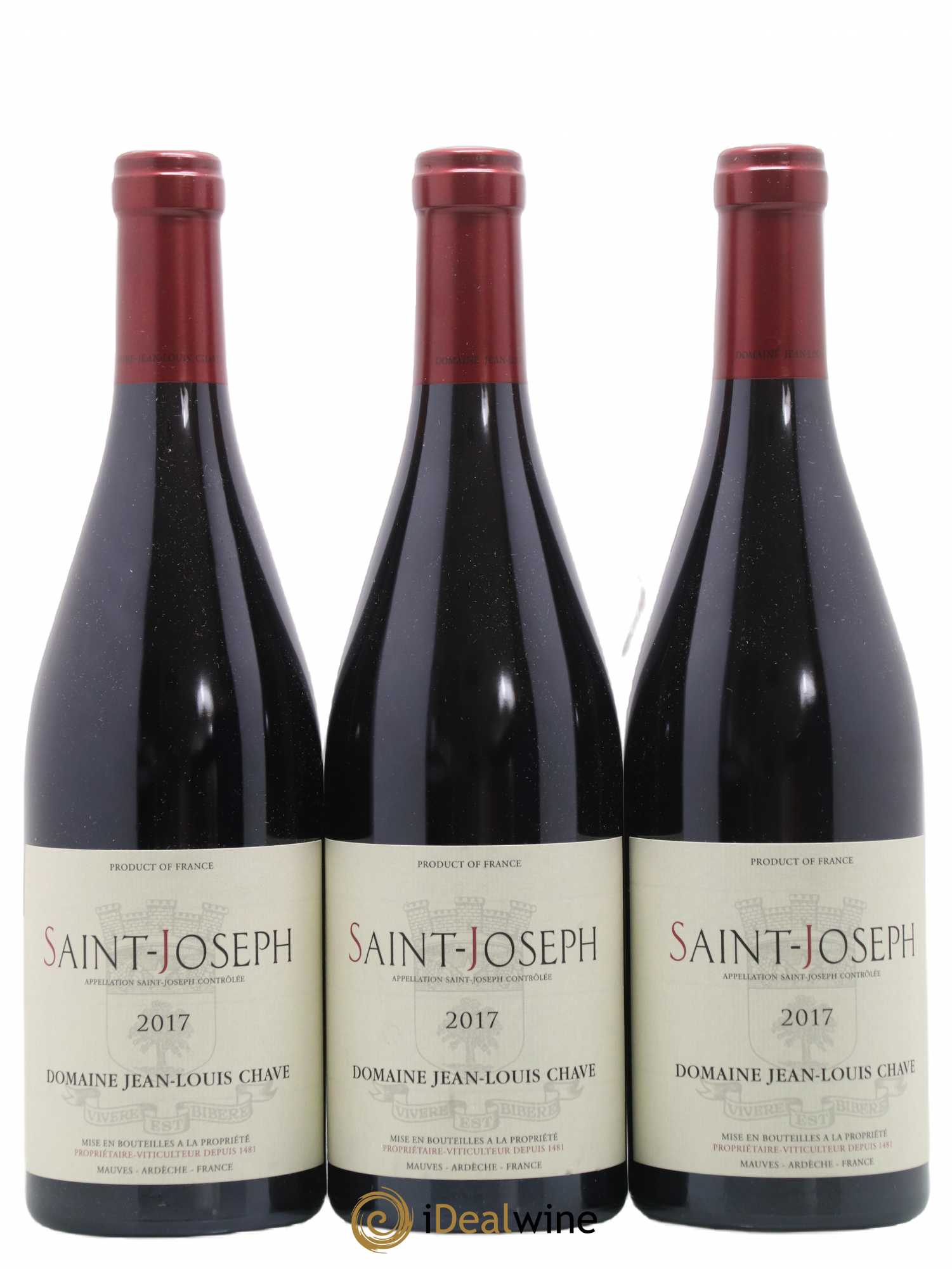 Saint-Joseph Jean-Louis Chave 2017 - Lot de 3 bouteilles - 0