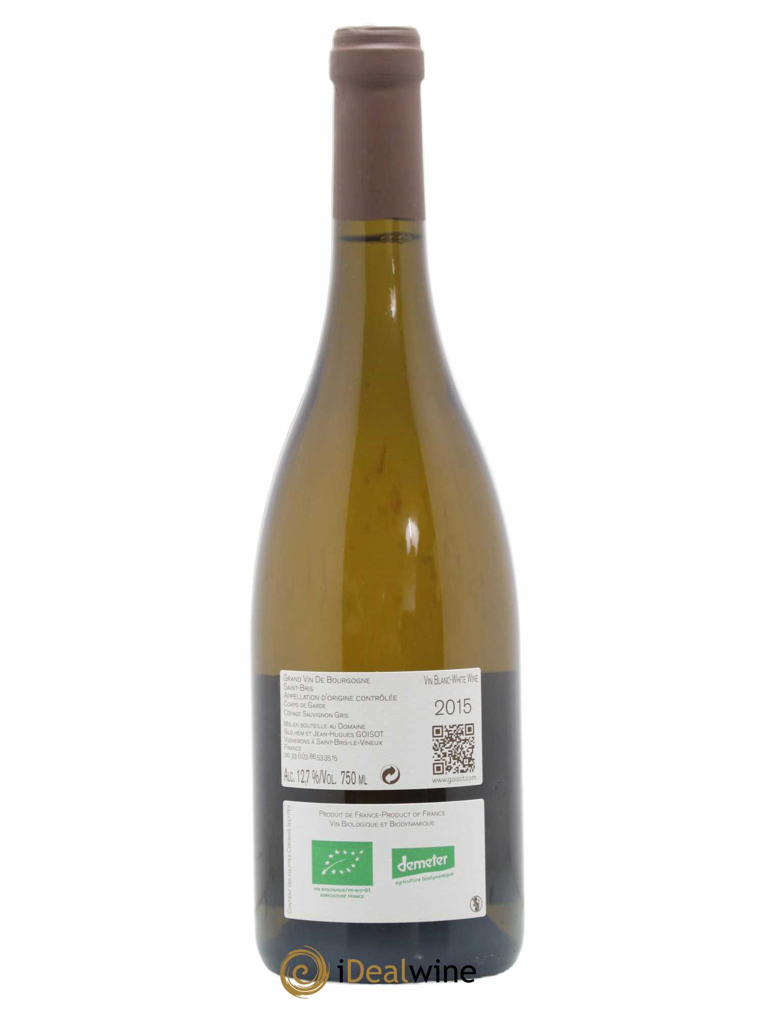 Saint-Bris Corps de Garde Goisot (sans prix de réserve) 2015 - Lot de 1 bouteille - 1