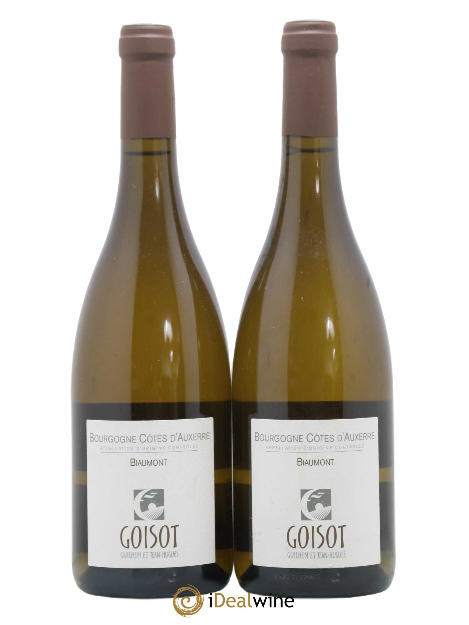 Bourgogne Côtes D'Auxerre Biaumont Goisot (sans prix de réserve) 2015 - Posten von 2 Flaschen - 0