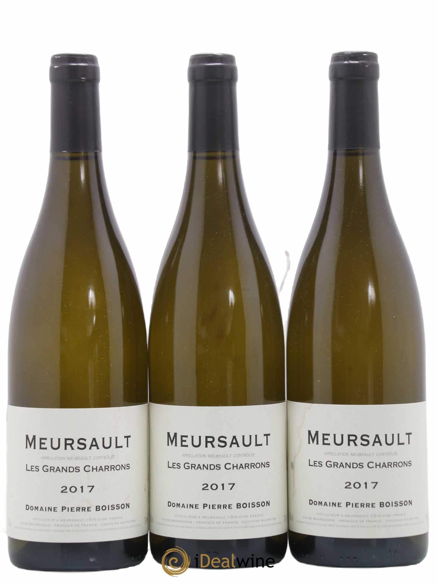 Meursault Les Grands Charrons Pierre Boisson (Domaine) (sans prix de réserve) 2017 - Lot de 3 bouteilles - 0