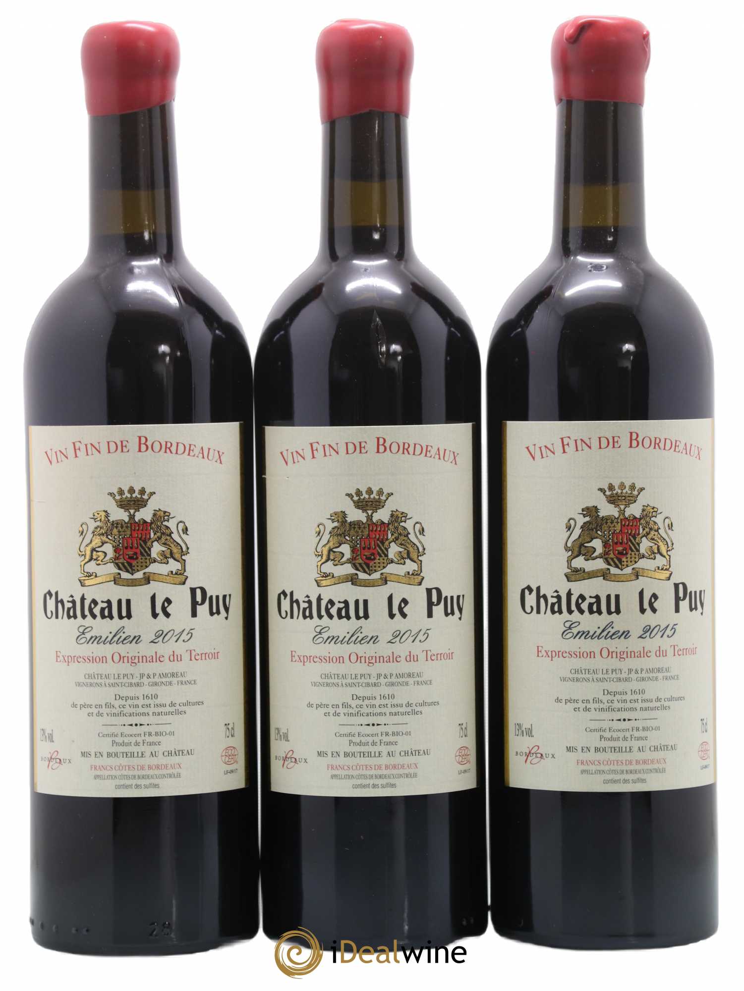 Le Puy - Cuvée Emilien (sans prix de réserve) 2015 - Lot de 3 bouteilles - 0