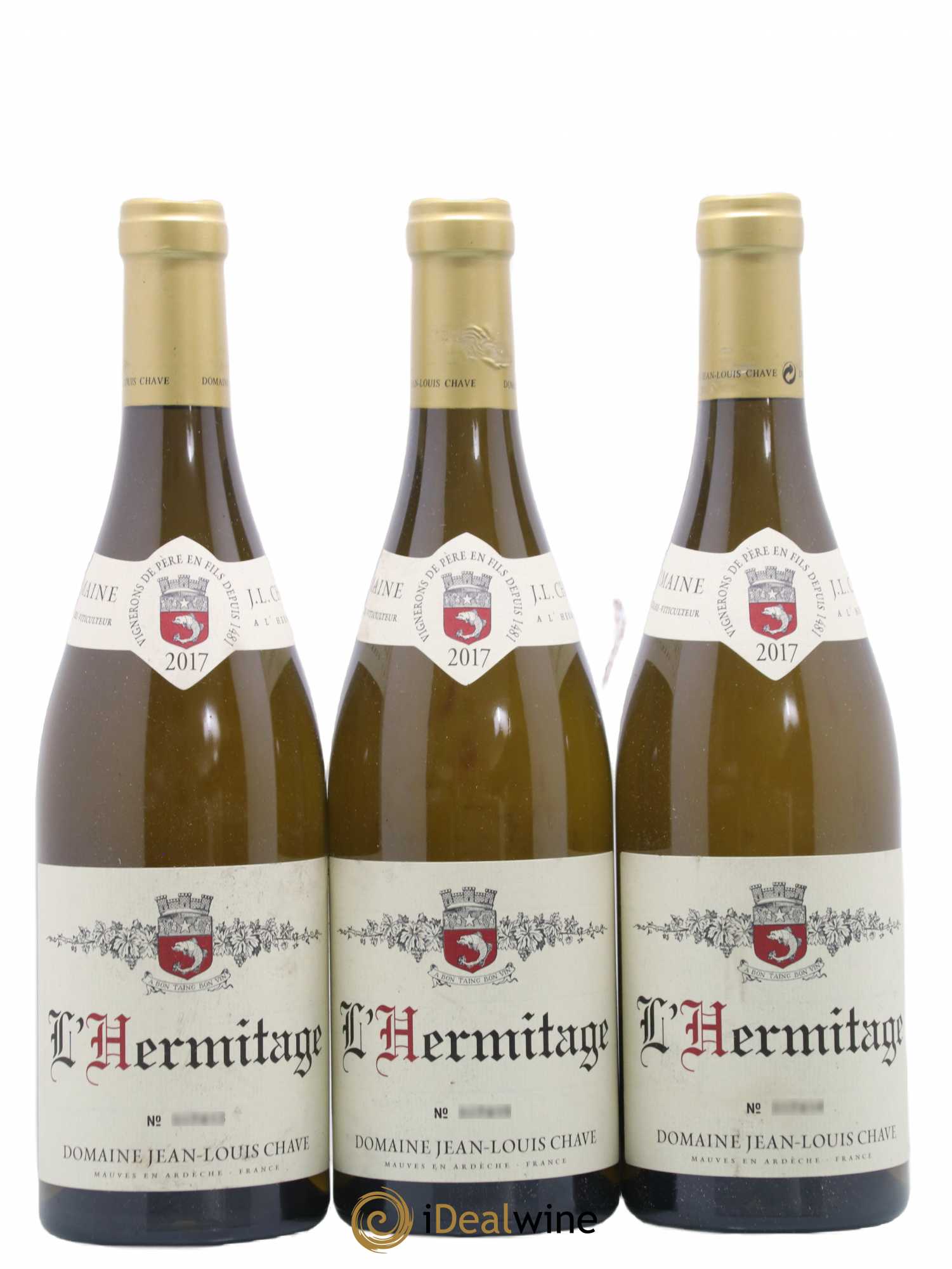 Hermitage Jean-Louis Chave 2017 - Lot de 3 bouteilles - 0