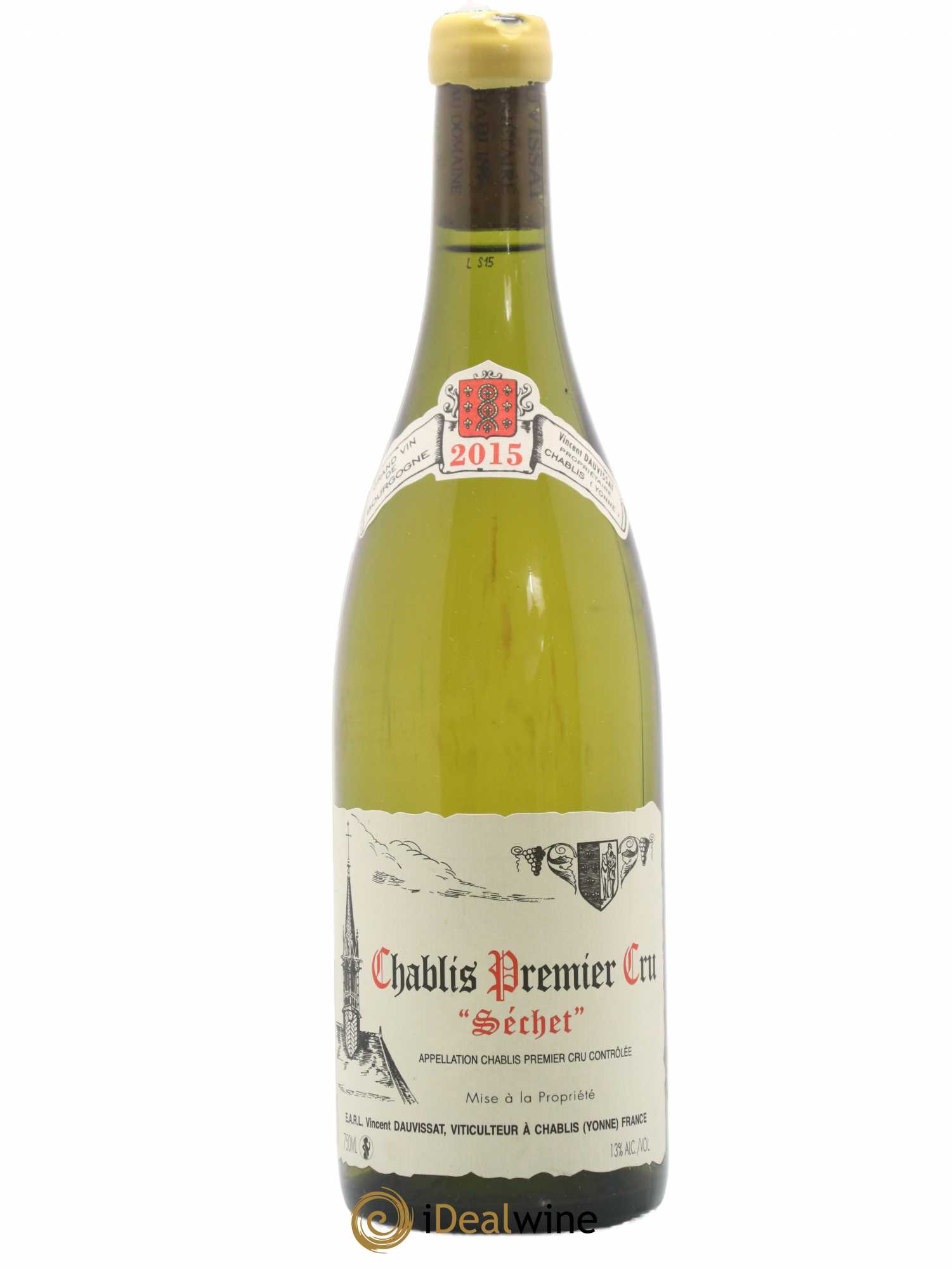 Chablis 1er Cru Séchet Vincent Dauvissat (Domaine) (sans prix de réserve) 2015 - Lot de 1 bouteille - 0