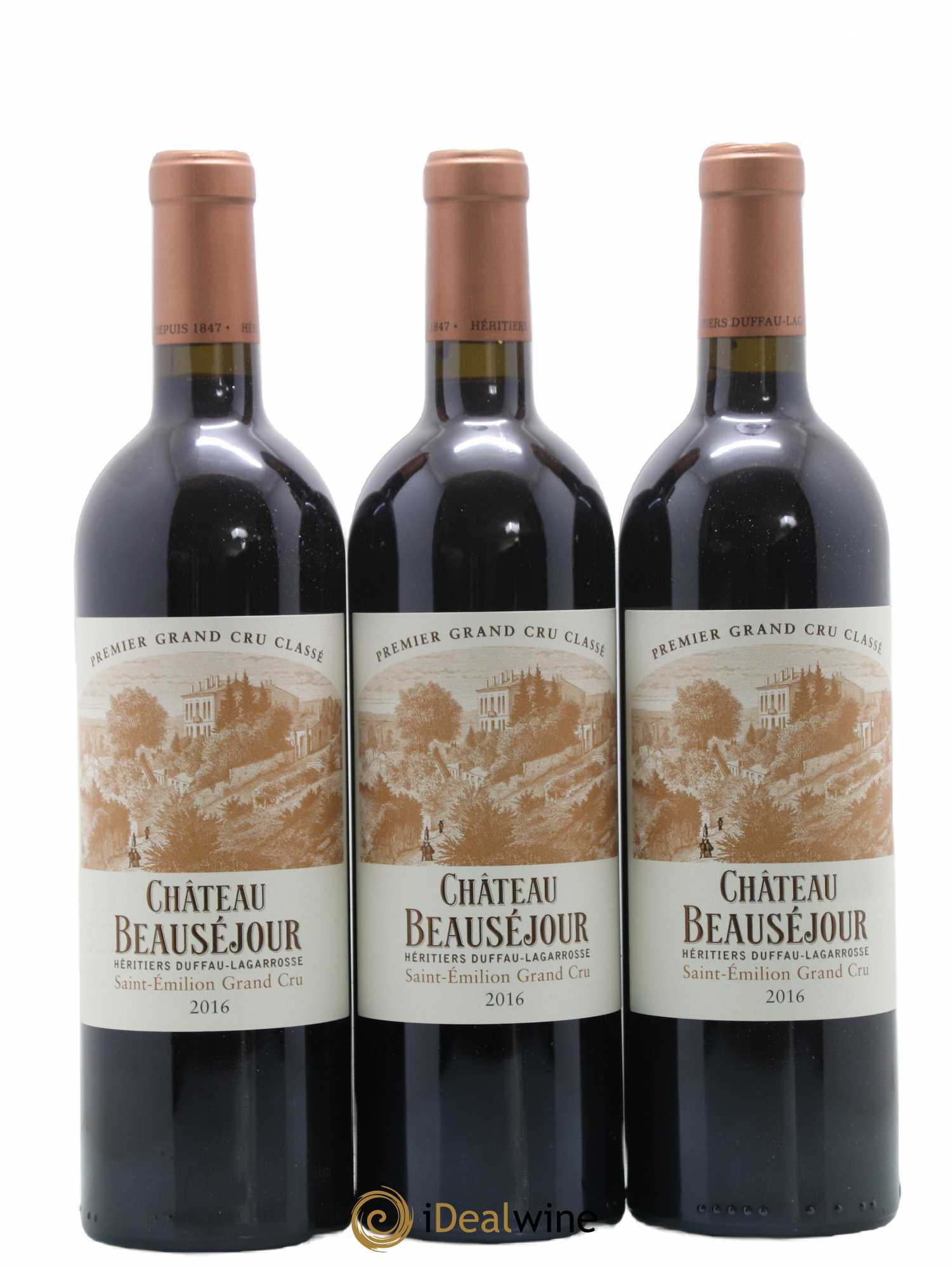 Château Beauséjour (Duffau-Lagarrosse) 1er Grand Cru Classé B 2016 - Lot de 6 bouteilles - 1