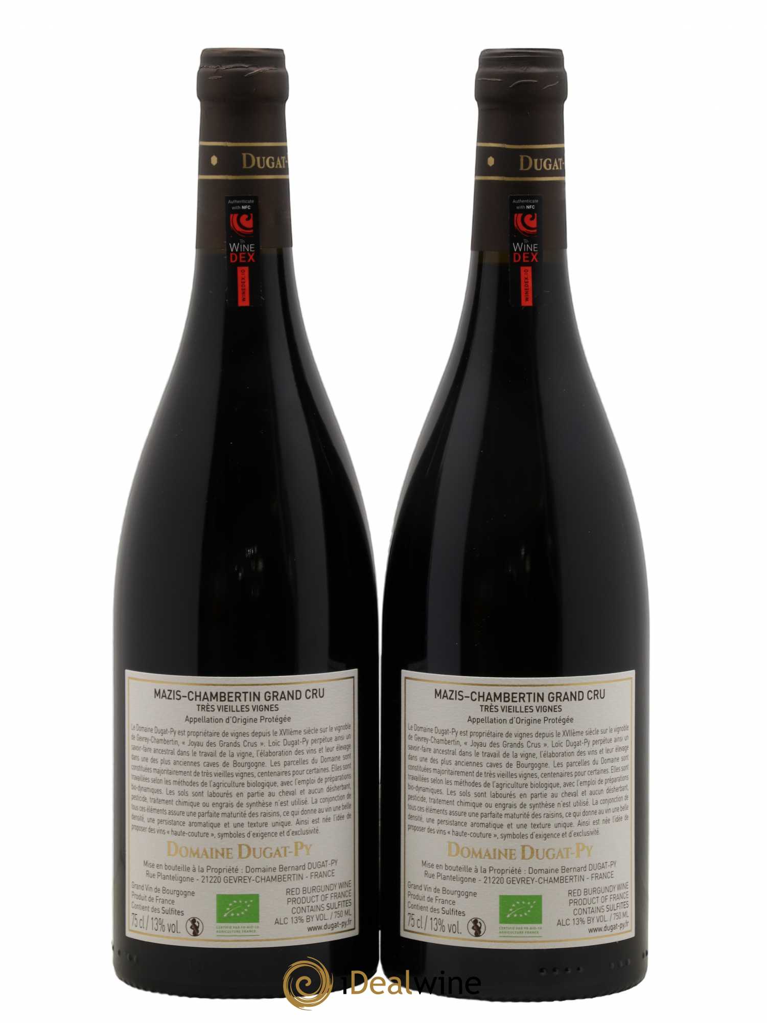 Mazis-Chambertin Grand Cru Vieilles Vignes Dugat-Py 2020 - Lot de 2 bouteilles - 1