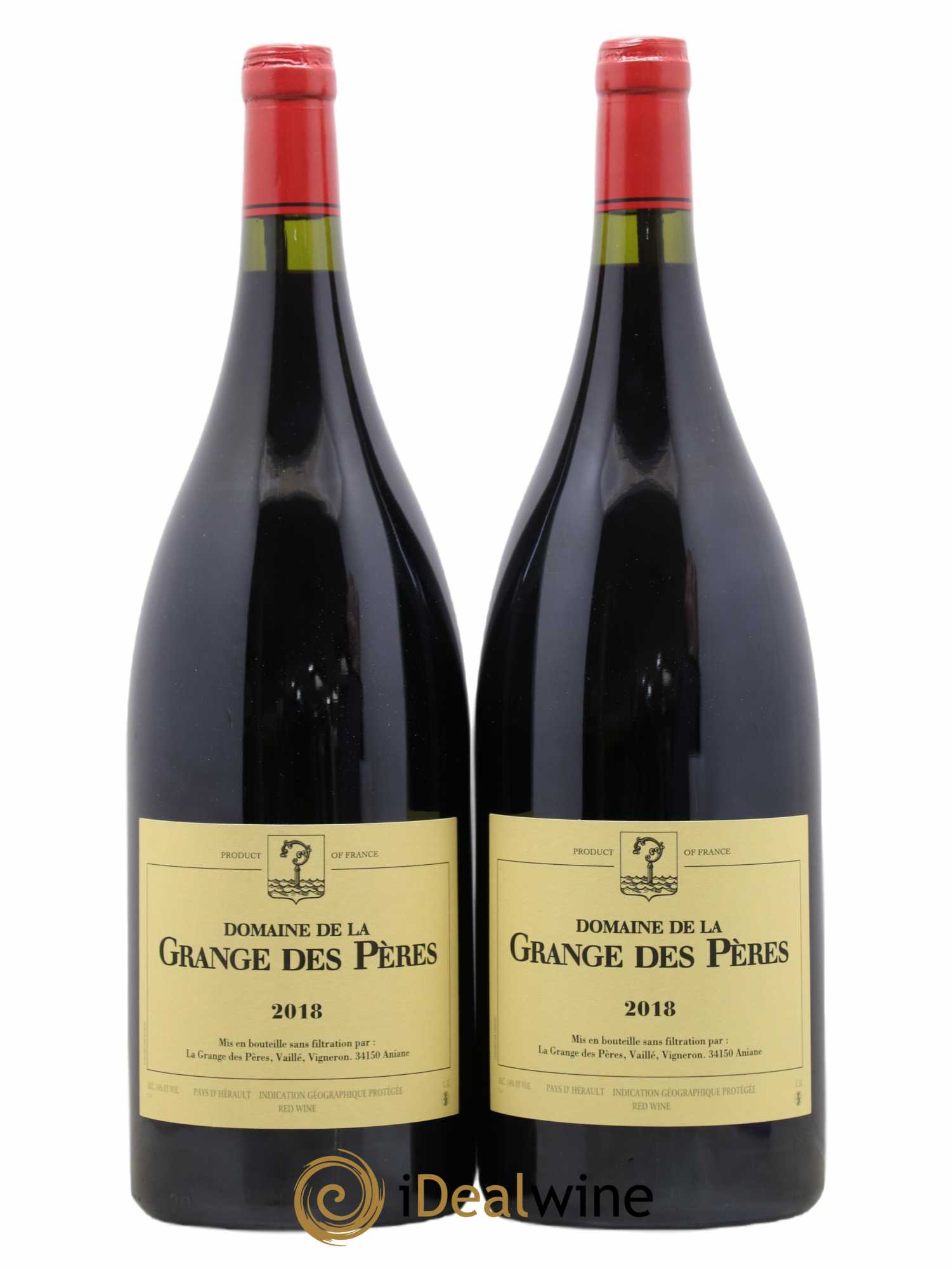 Pays d'Hérault Grange des Pères Laurent Vaillé 2018 - Lot de 2 magnums - 0