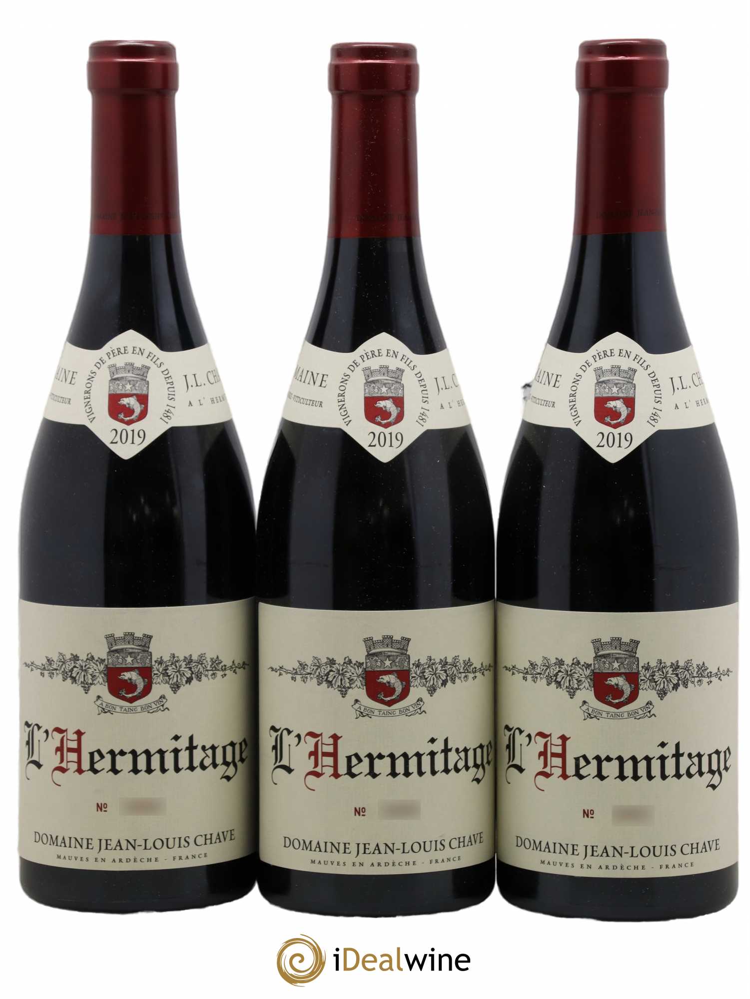 Hermitage Jean-Louis Chave 2019 - Lot de 3 bouteilles - 0