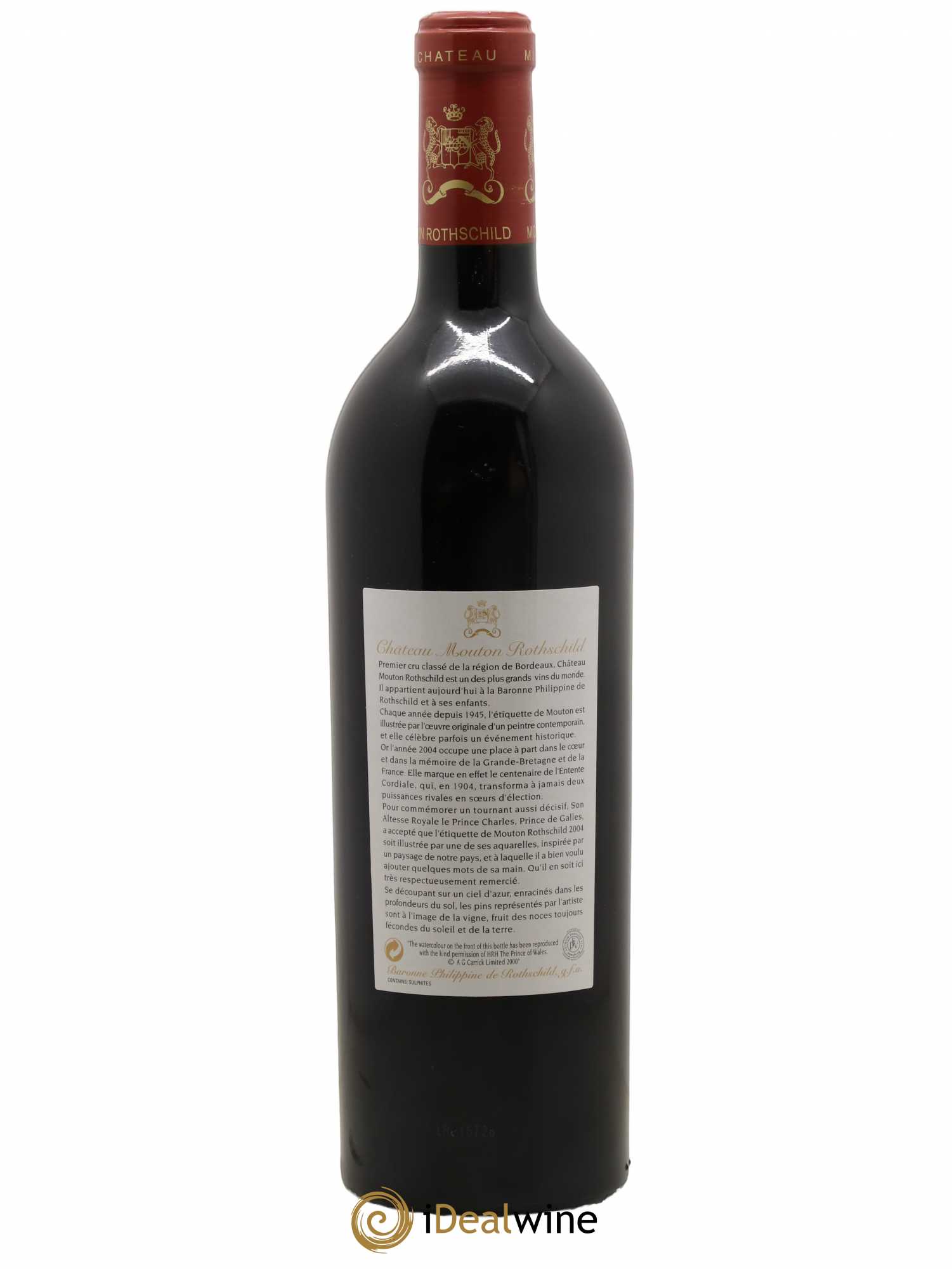 Château Mouton Rothschild 1er Grand Cru Classé 2004 - Lot de 1 bouteille - 1