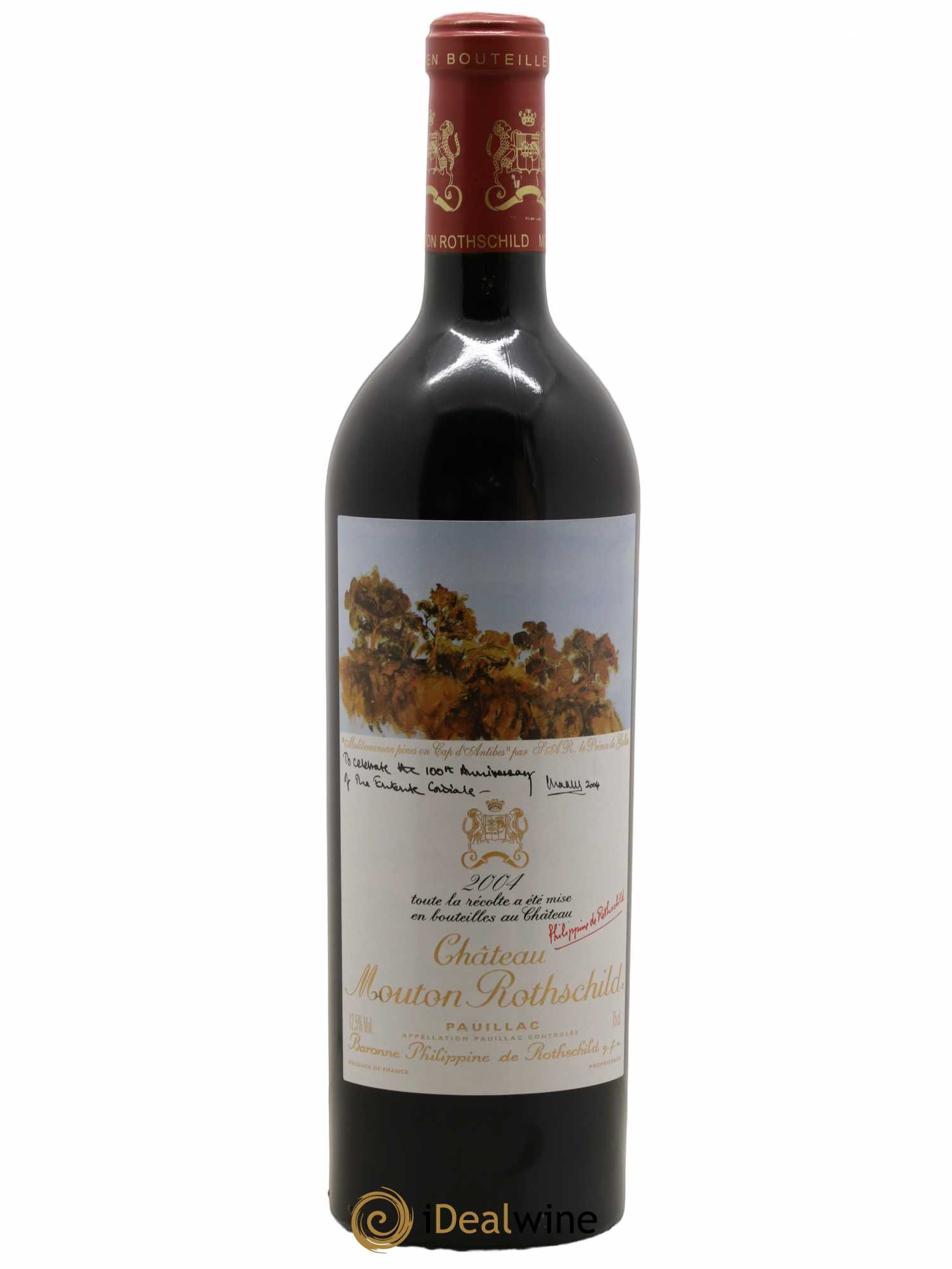 Château Mouton Rothschild 1er Grand Cru Classé 2004 - Lot de 1 bouteille - 0