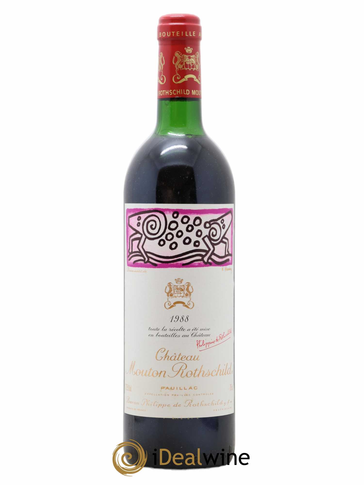 Château Mouton Rothschild 1er Grand Cru Classé (senza prezzo di riserva) 1988 - Lotto di 1 bottiglia - 0