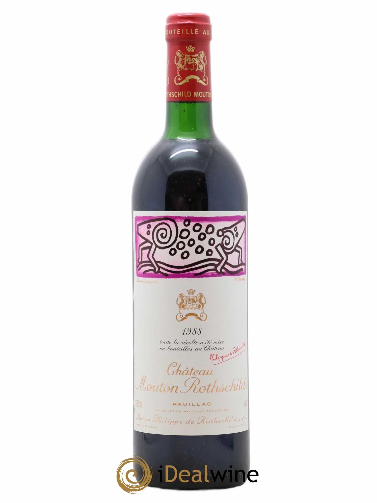 Château Mouton Rothschild 1er Grand Cru Classé 1988 - Lot de 1 bouteille - 0
