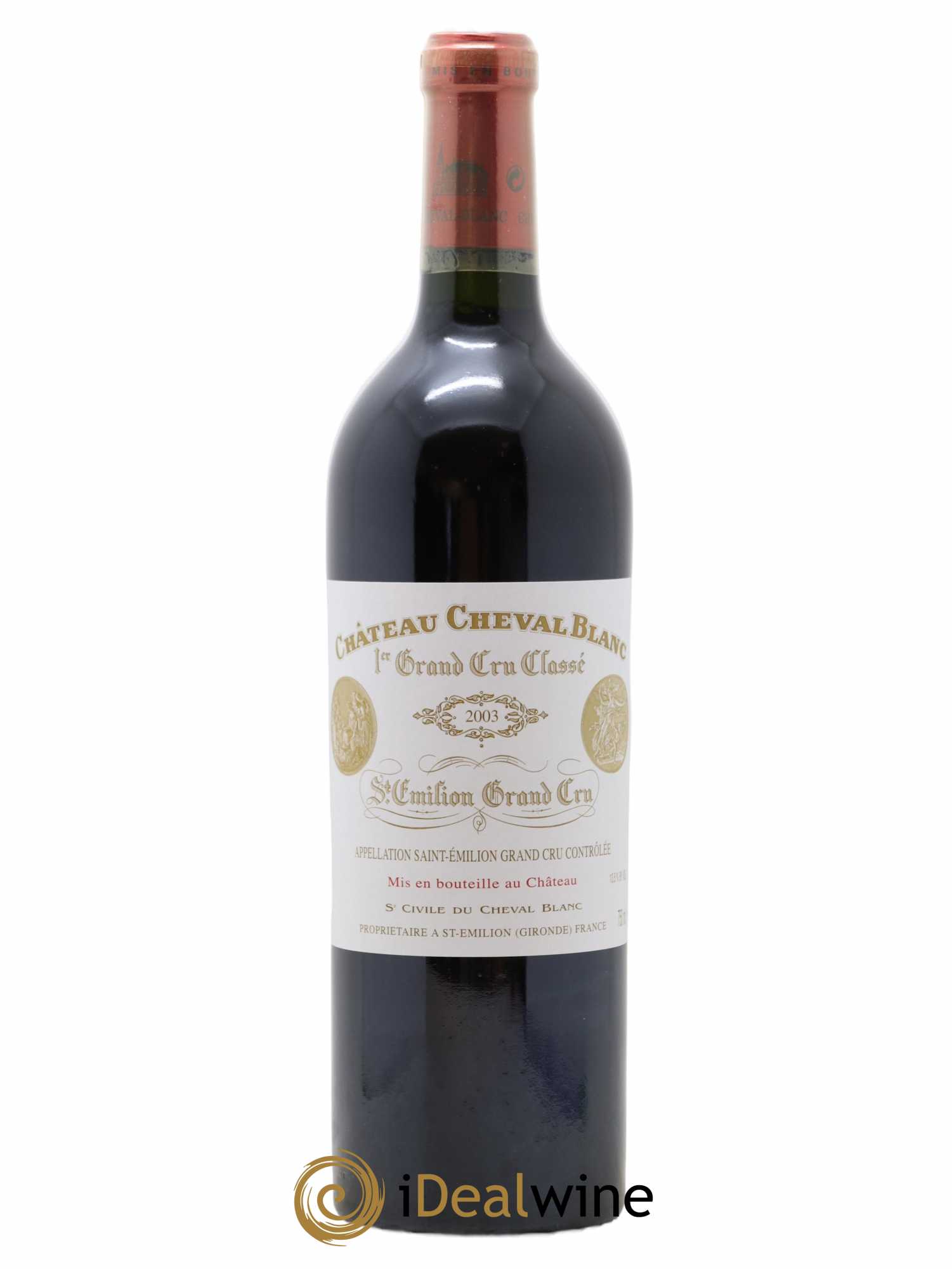 Château Cheval Blanc 1er Grand Cru Classé A (sans prix de réserve) 2003 - Lot de 1 bouteille - 0