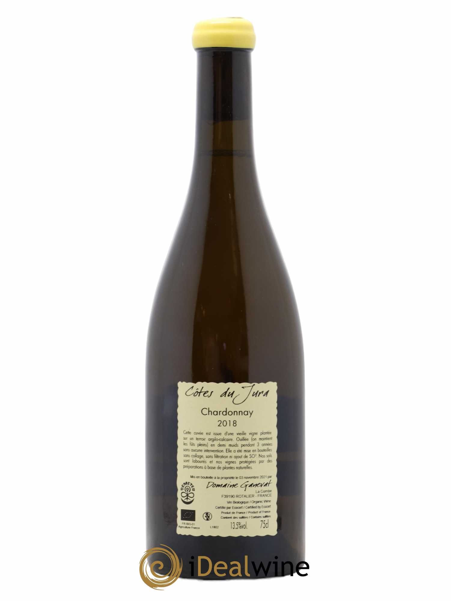 Côtes du Jura Les Chamois du Paradis Jean-François Ganevat (Domaine) (sans prix de réserve) 2018 - Lot de 1 bouteille - 1