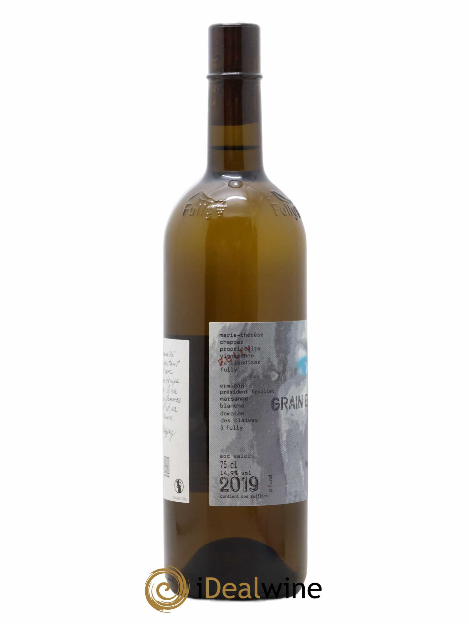 Valais Grain d'Or Ermitage Président Troillet Marie-Thérèse Chappaz - Domaine Des Claives (sans prix de réserve) 2019 - Lot de 1 bouteille - 1