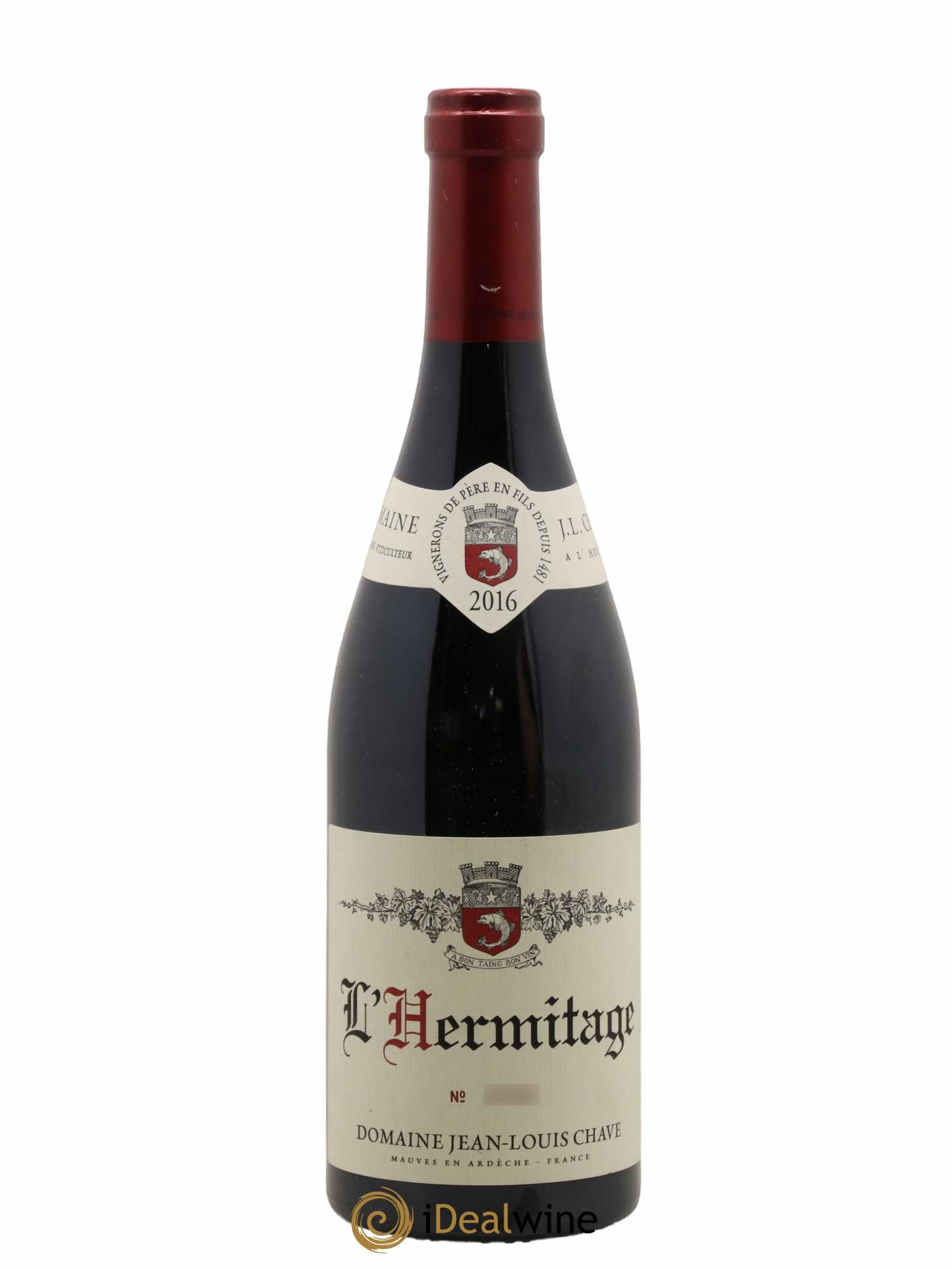 Hermitage Jean-Louis Chave 2016 - Lot de 1 bouteille - 0