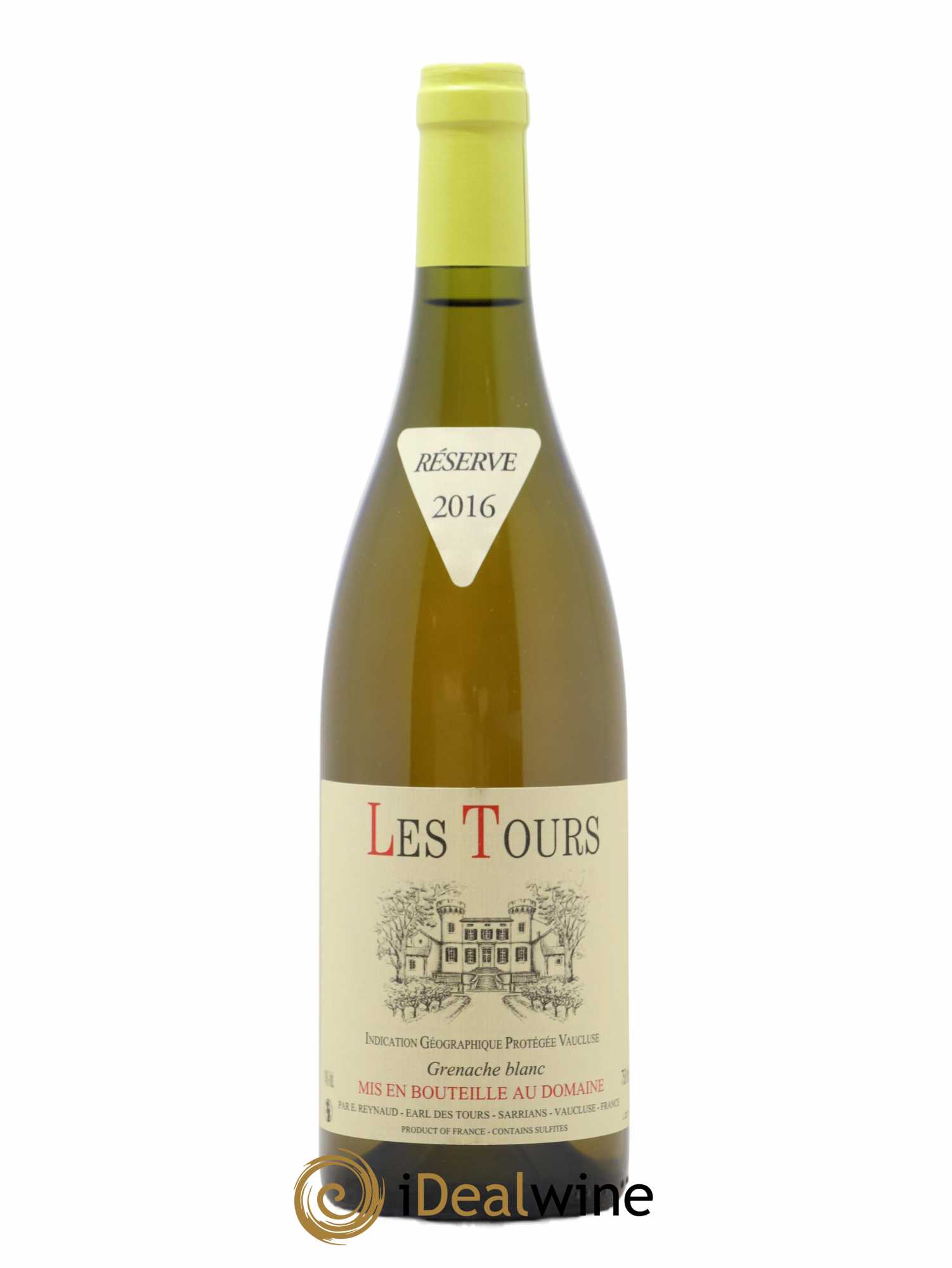 Vaucluse (Vin de Pays de Vaucluse) Les Tours Grenache Blanc Emmanuel Reynaud (no reserve) 2016 - Lot of 1 bottle - 0