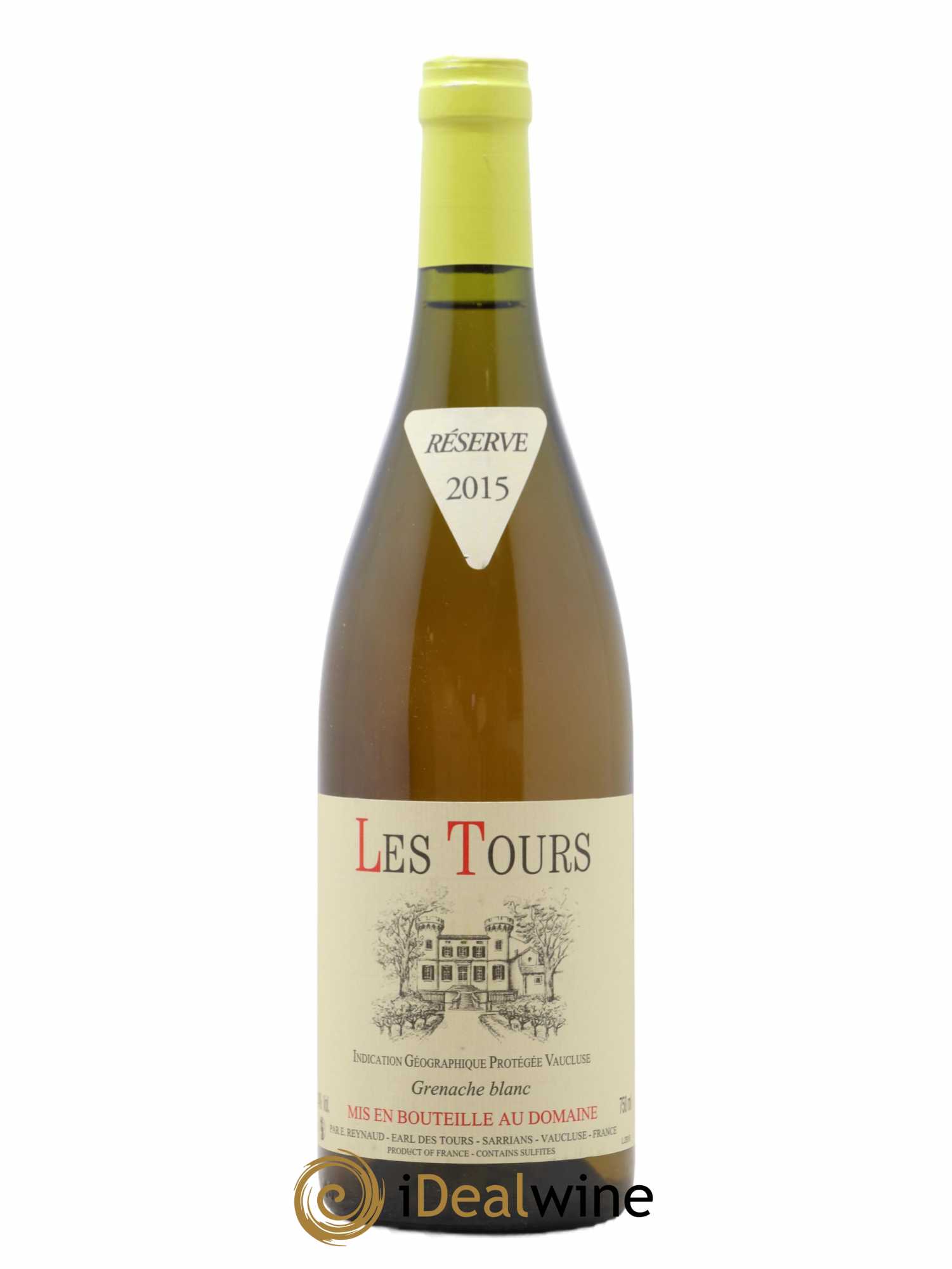 Vaucluse (Vin de Pays de Vaucluse) Les Tours Grenache Blanc Emmanuel Reynaud Grenache Blanc (sans prix de réserve) 2015 - Posten von 1 Flasche - 0