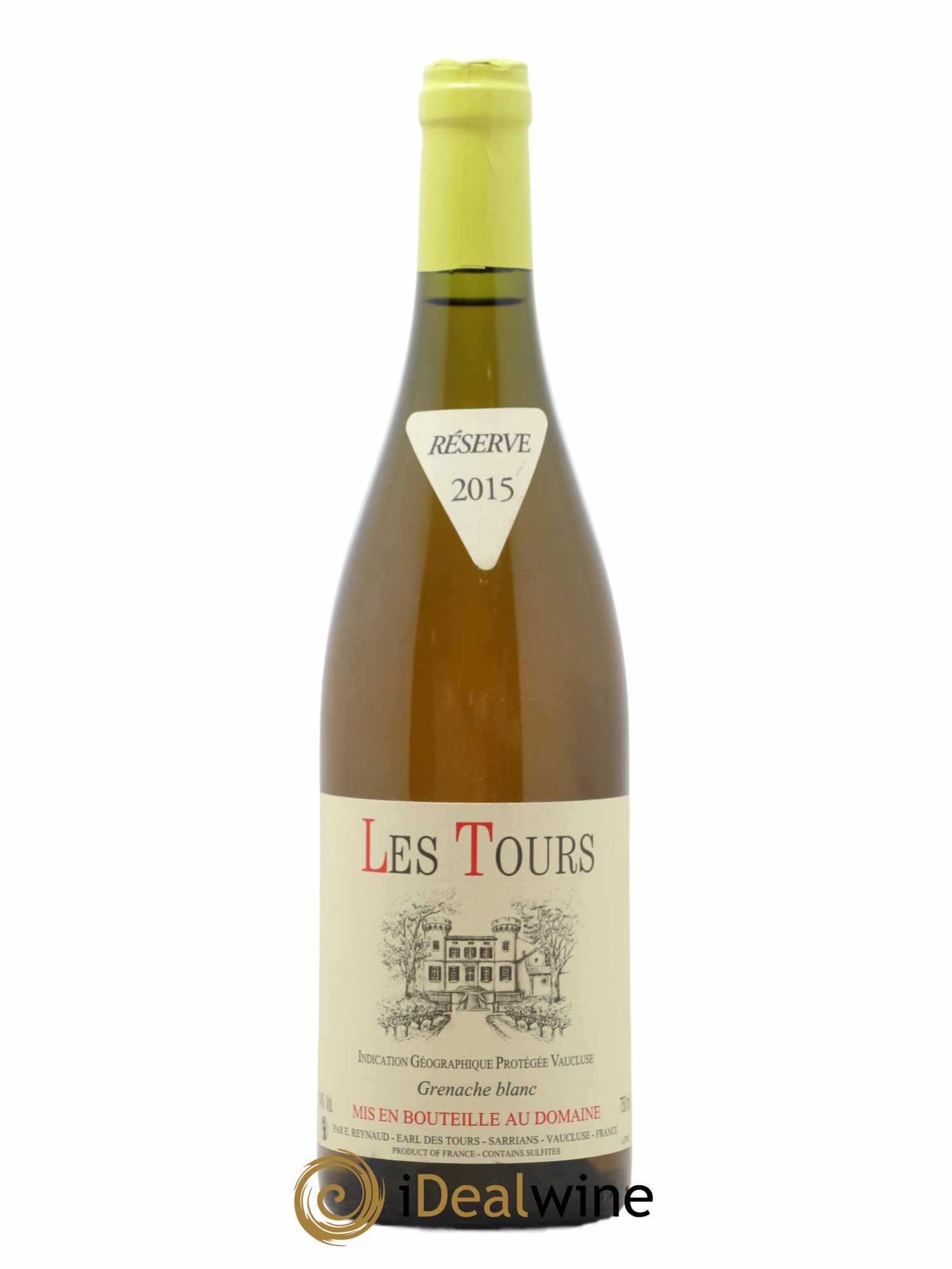 Vaucluse (Vin de Pays de Vaucluse) Les Tours Grenache Blanc Emmanuel Reynaud Grenache Blanc (sans prix de réserve) 2015 - Posten von 1 Flasche - 0