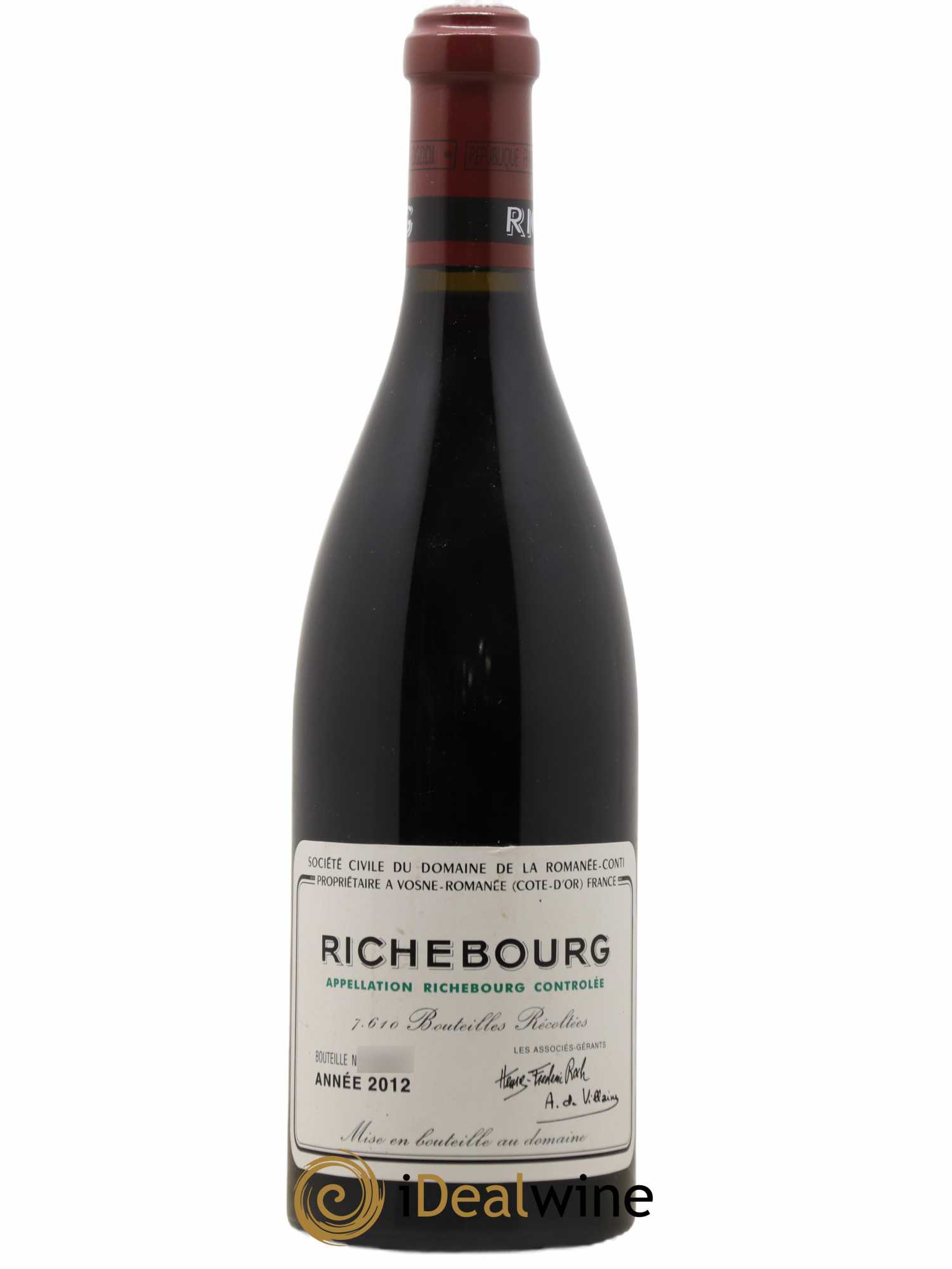 Richebourg Grand Cru Domaine de la Romanée-Conti 2012 - Lotto di 1 bottiglia - 0