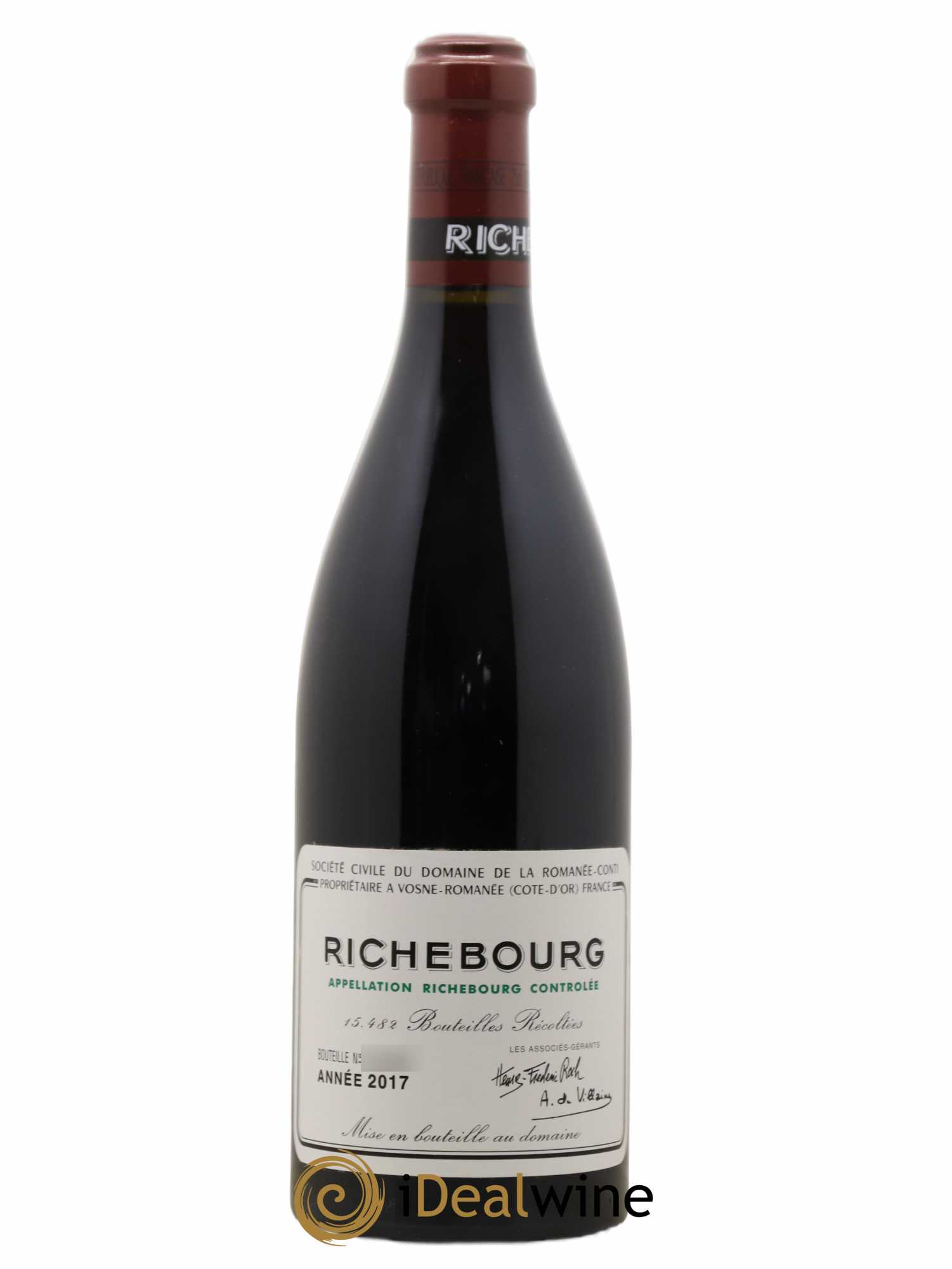 Richebourg Grand Cru Domaine de la Romanée-Conti 2017 - Lot de 1 bouteille - 0