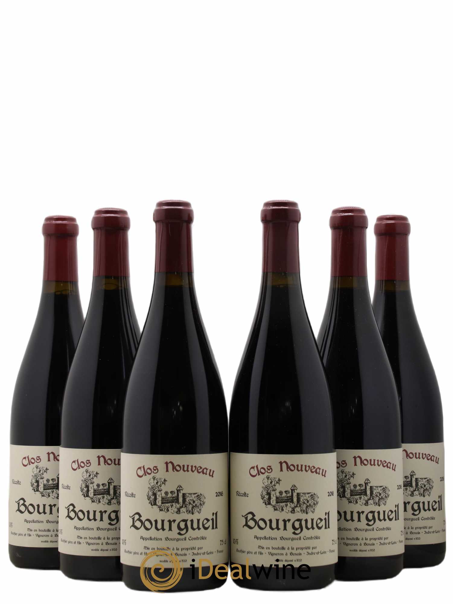 Bourgueil Clos Nouveau Domaine du Bel Air 2016 - Lot de 6 bouteilles - 0